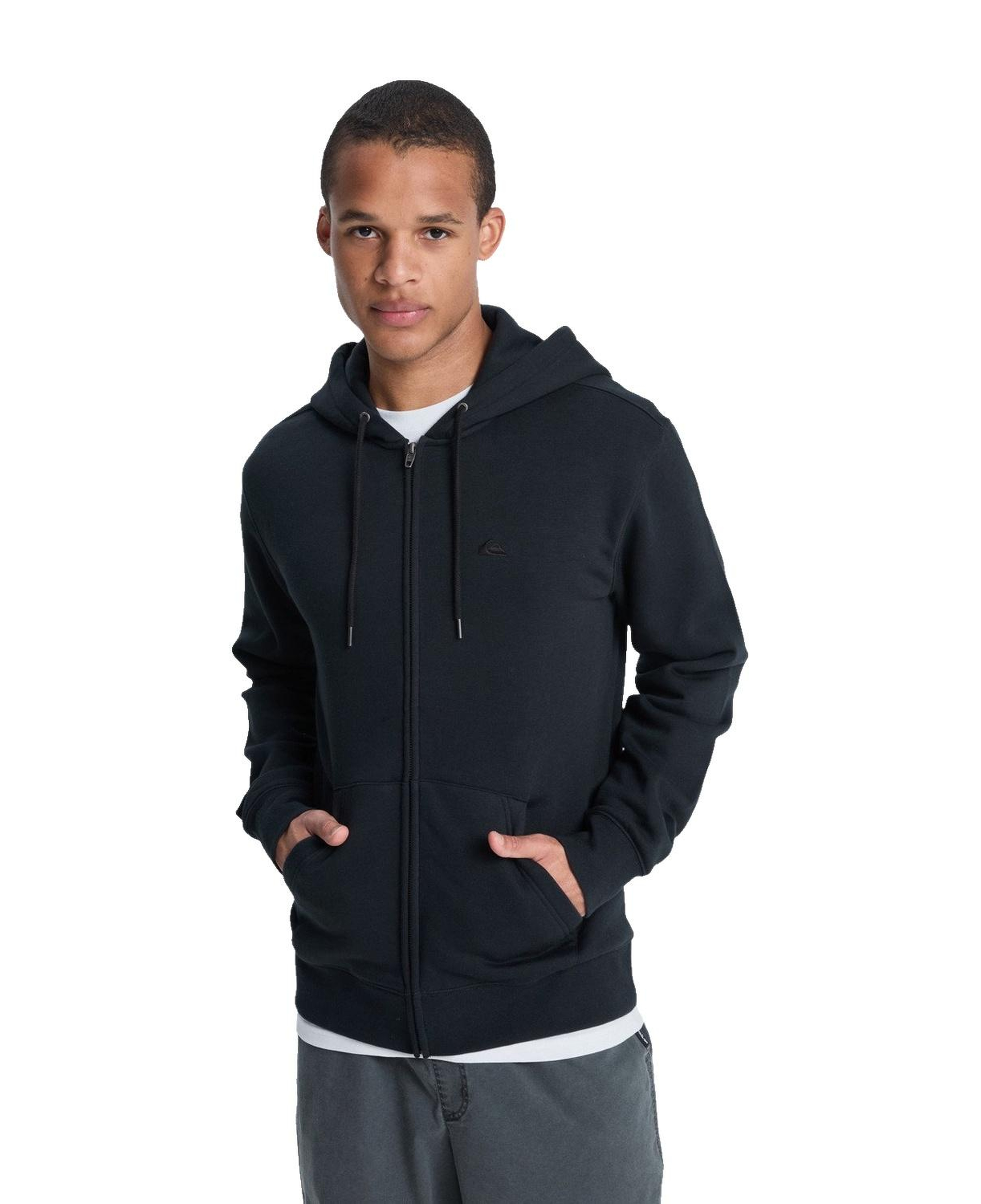 Quiksilver Salt Water Zip Hoodie Erkek Siyah Sweatshirt