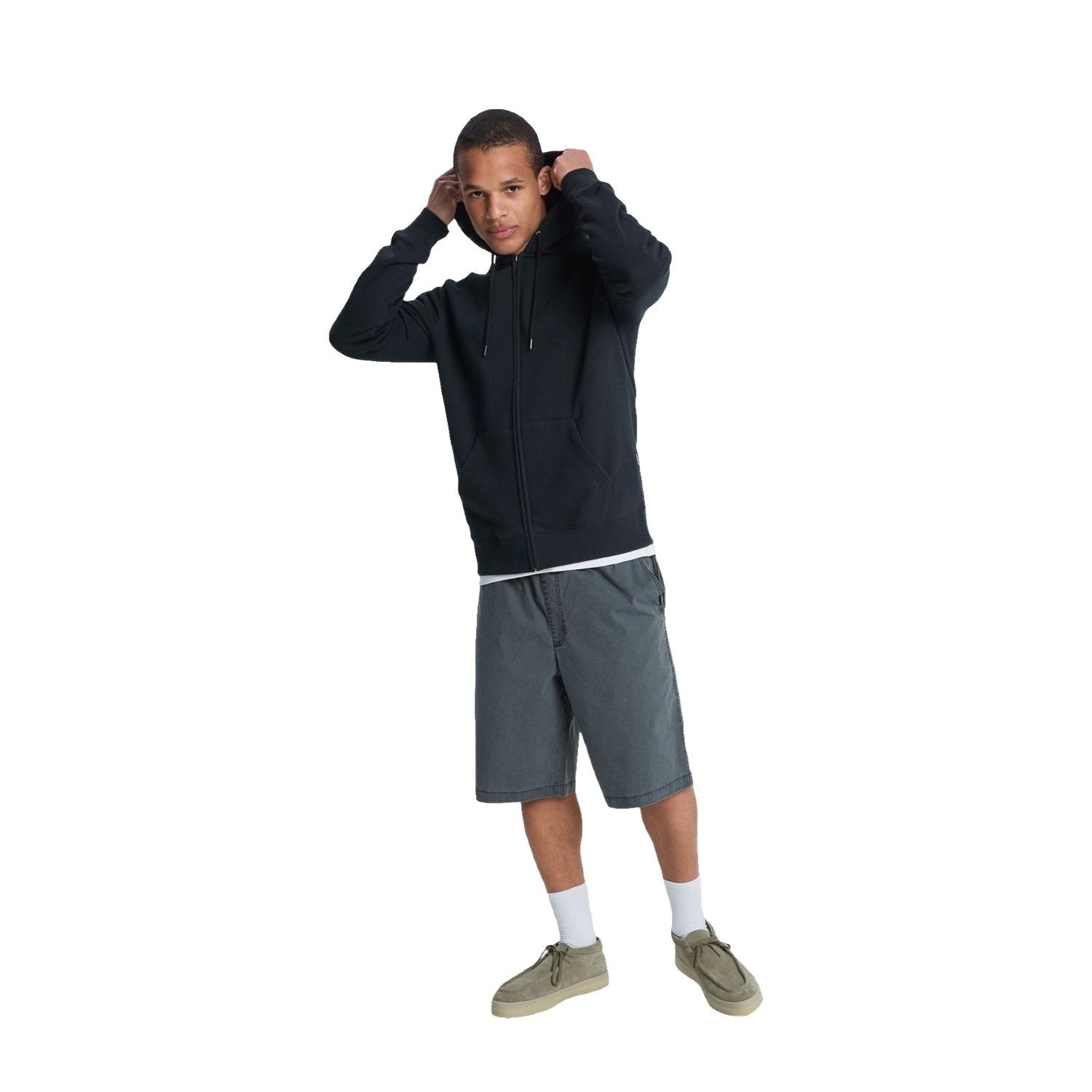 Quiksilver Salt Water Zip Hoodie Erkek Siyah Sweatshirt