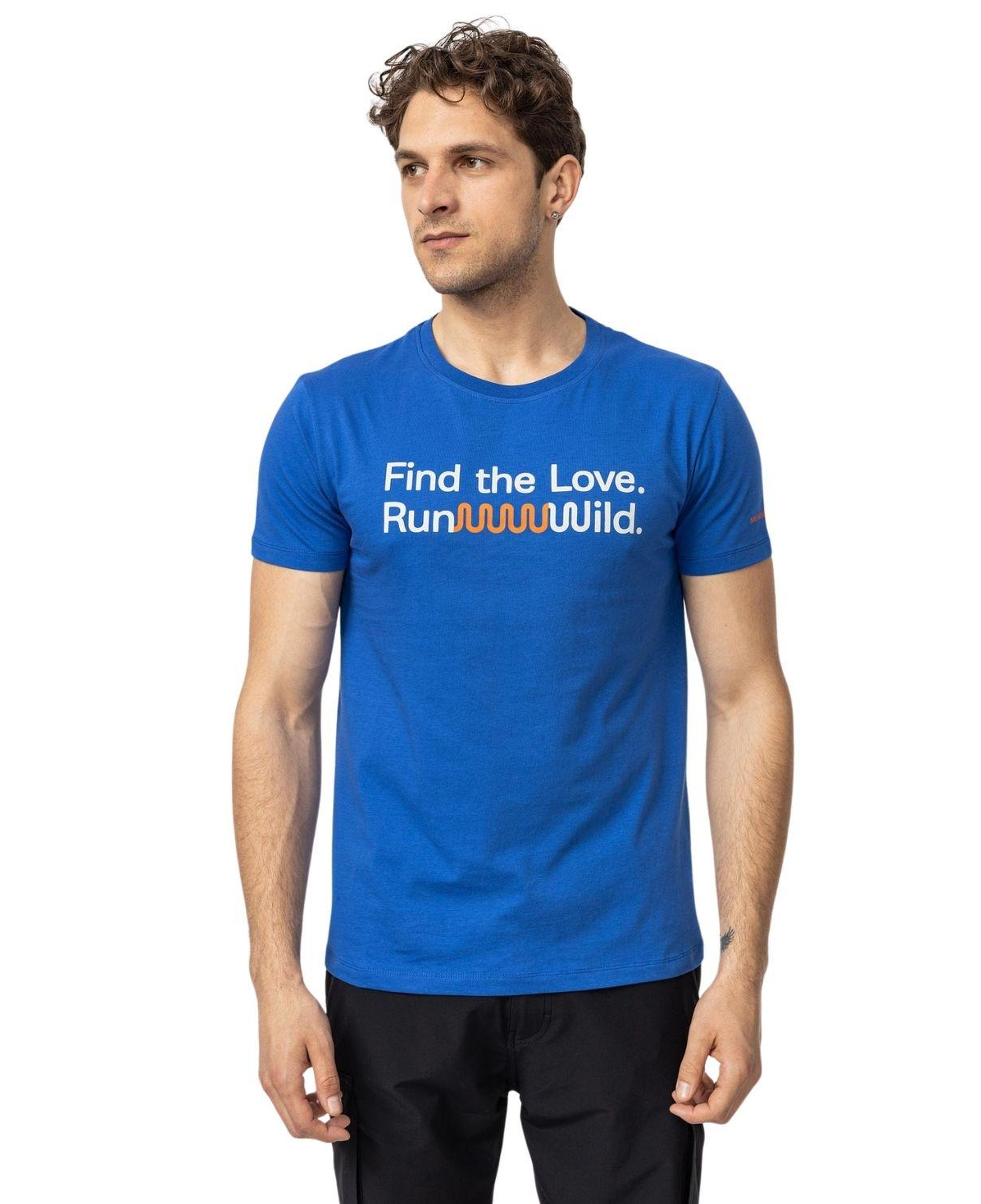 Merrell Text Erkek Mavi Tişört