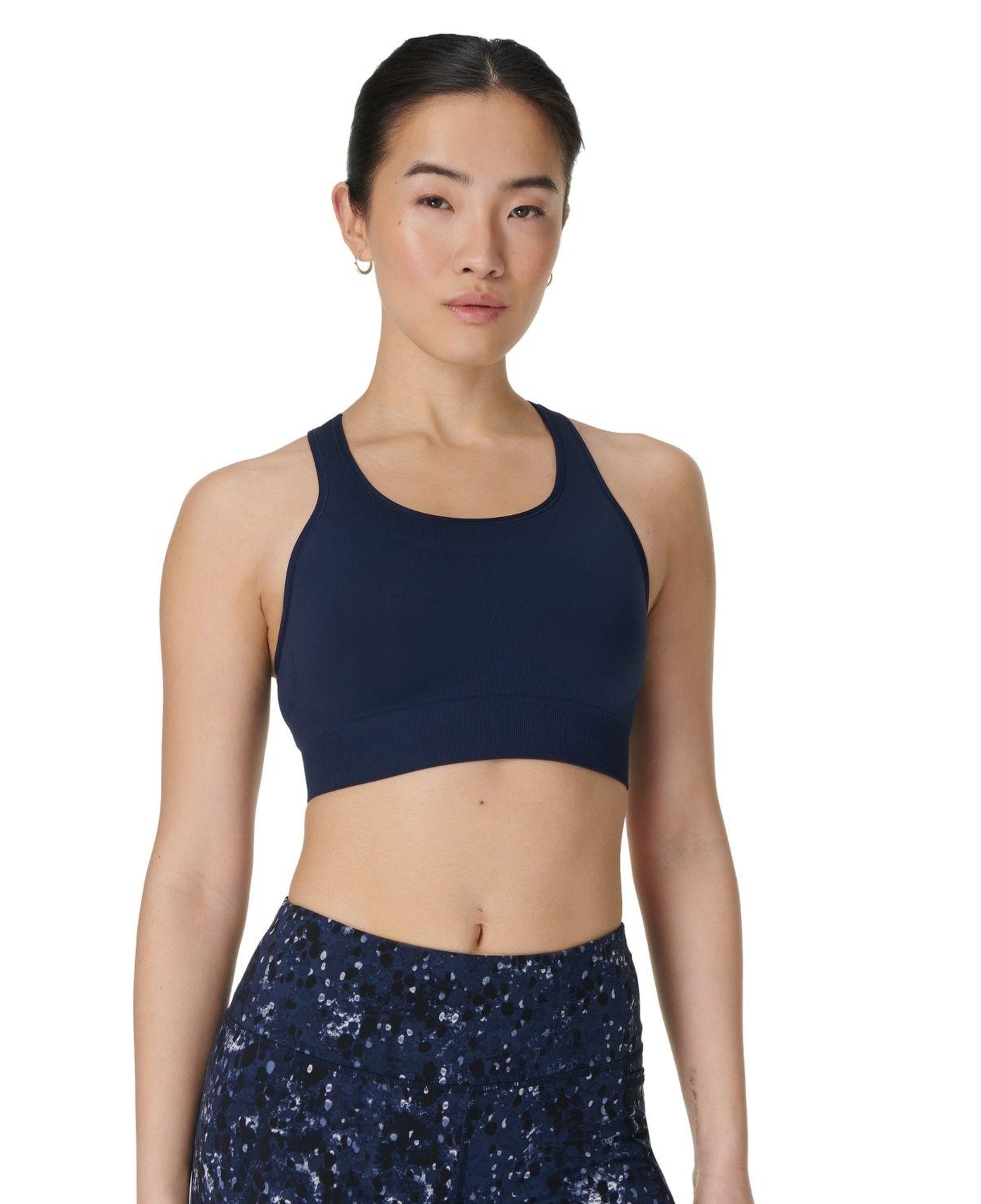 Sweaty Betty Stamina Seamless Sports Bra Kadın Mavi Fitness Bra