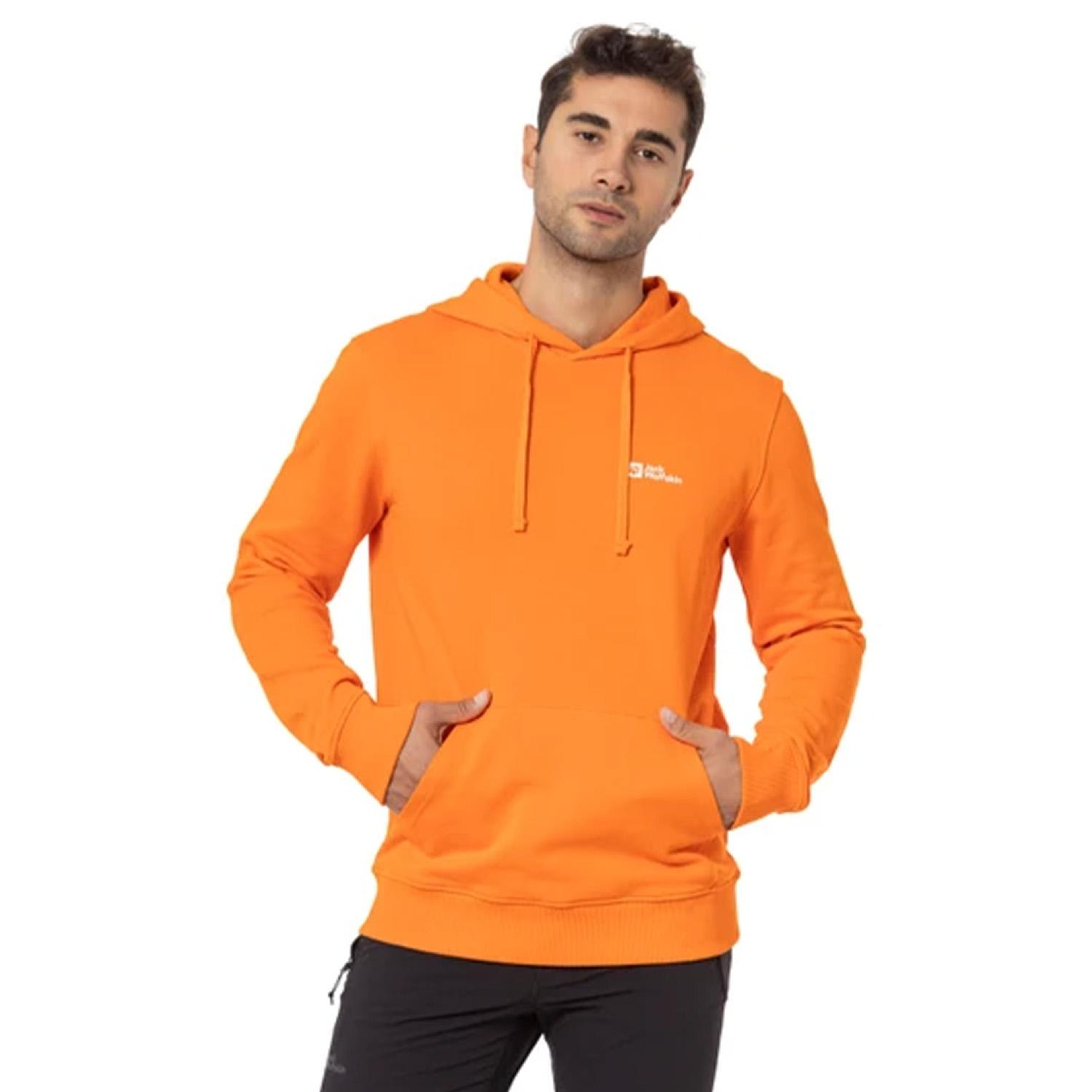 Jack Wolfskin Tommy Hoody Erkek Turuncu Sweatshirt
