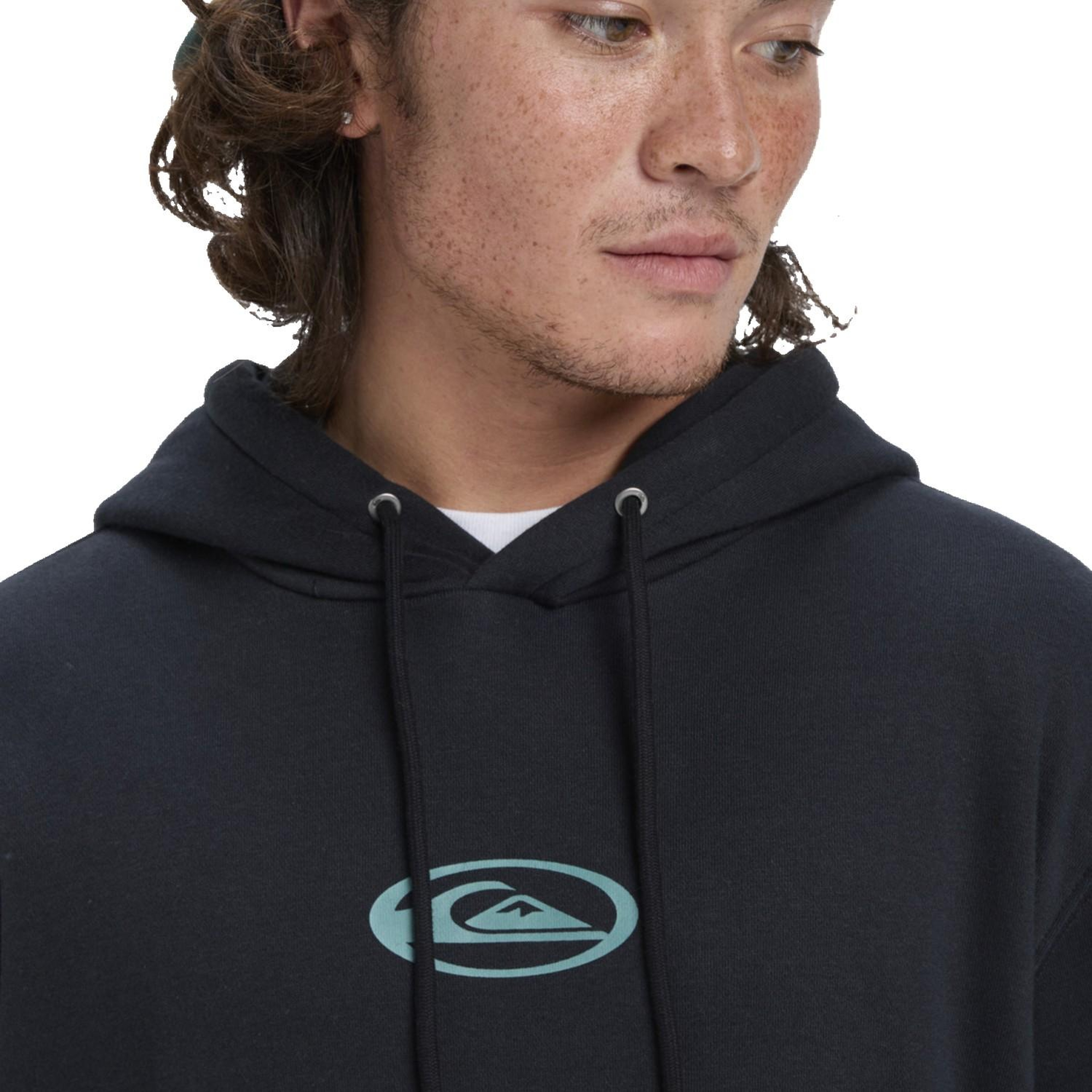 Quiksilver Salt Water Graphic Hoodie Erkek Siyah Sweatshirt