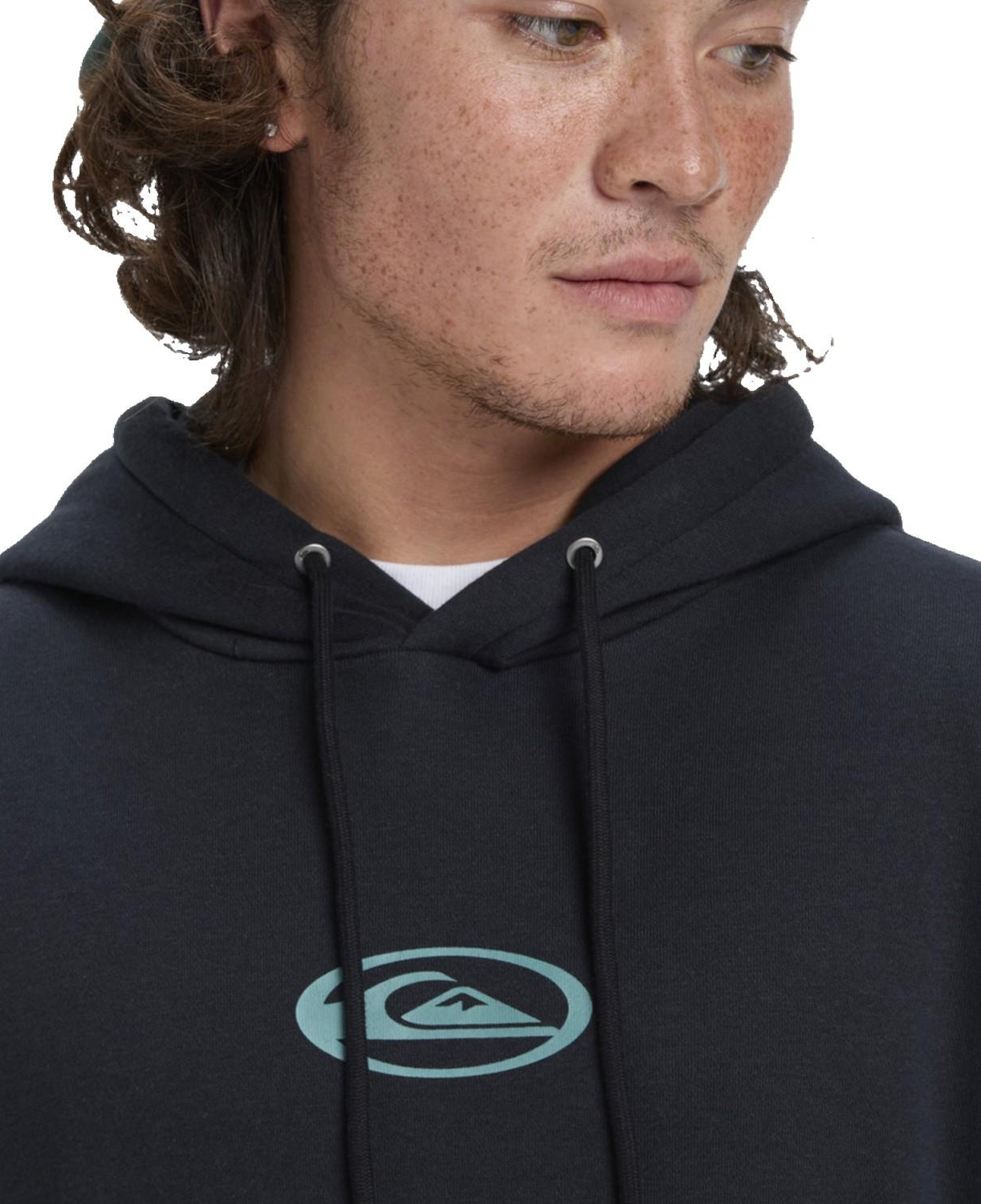 Quiksilver Salt Water Graphic Hoodie Erkek Siyah Sweatshirt