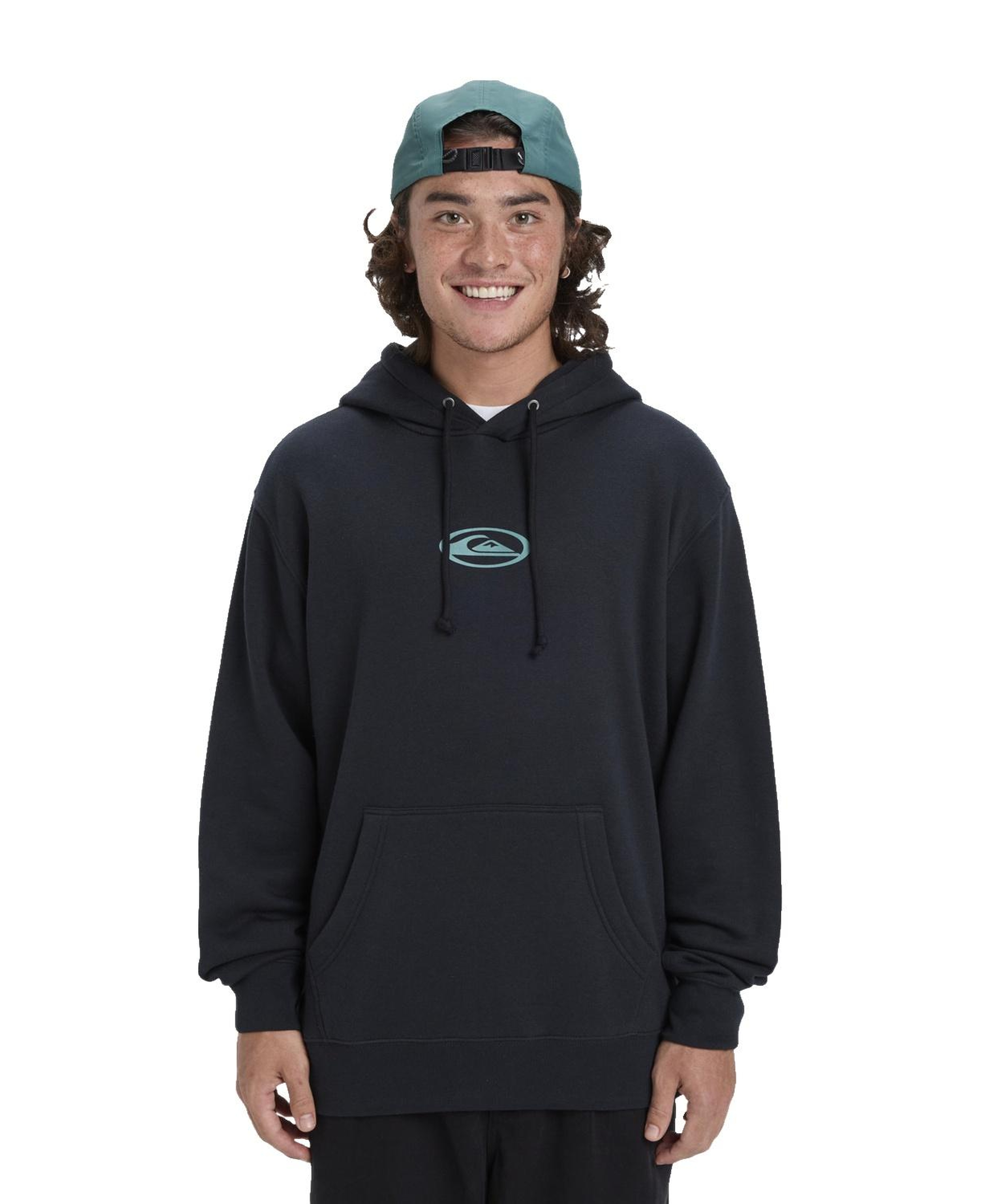 Quiksilver Salt Water Graphic Hoodie Erkek Siyah Sweatshirt