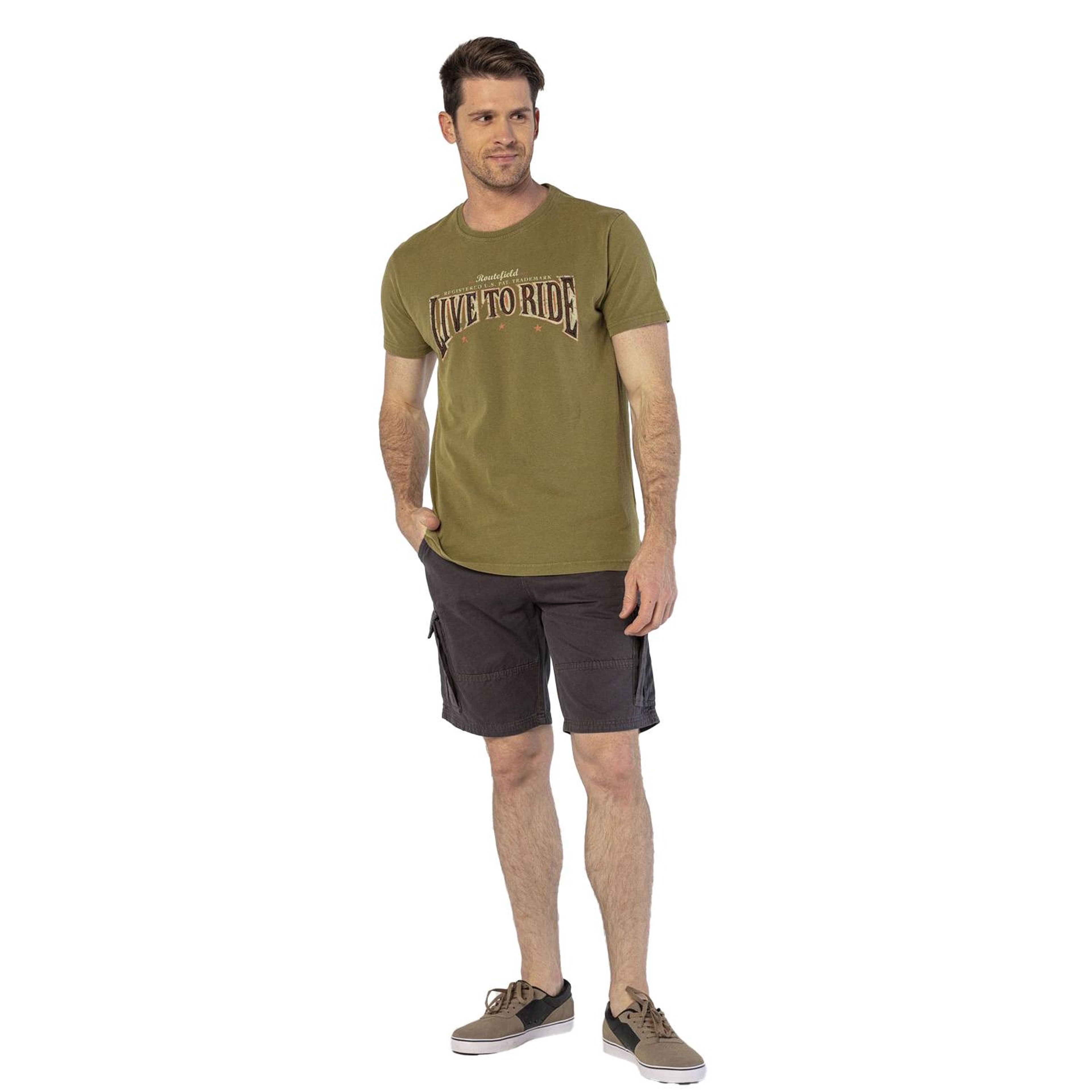 Routefield Erkek Kargo Şort Clints Gri