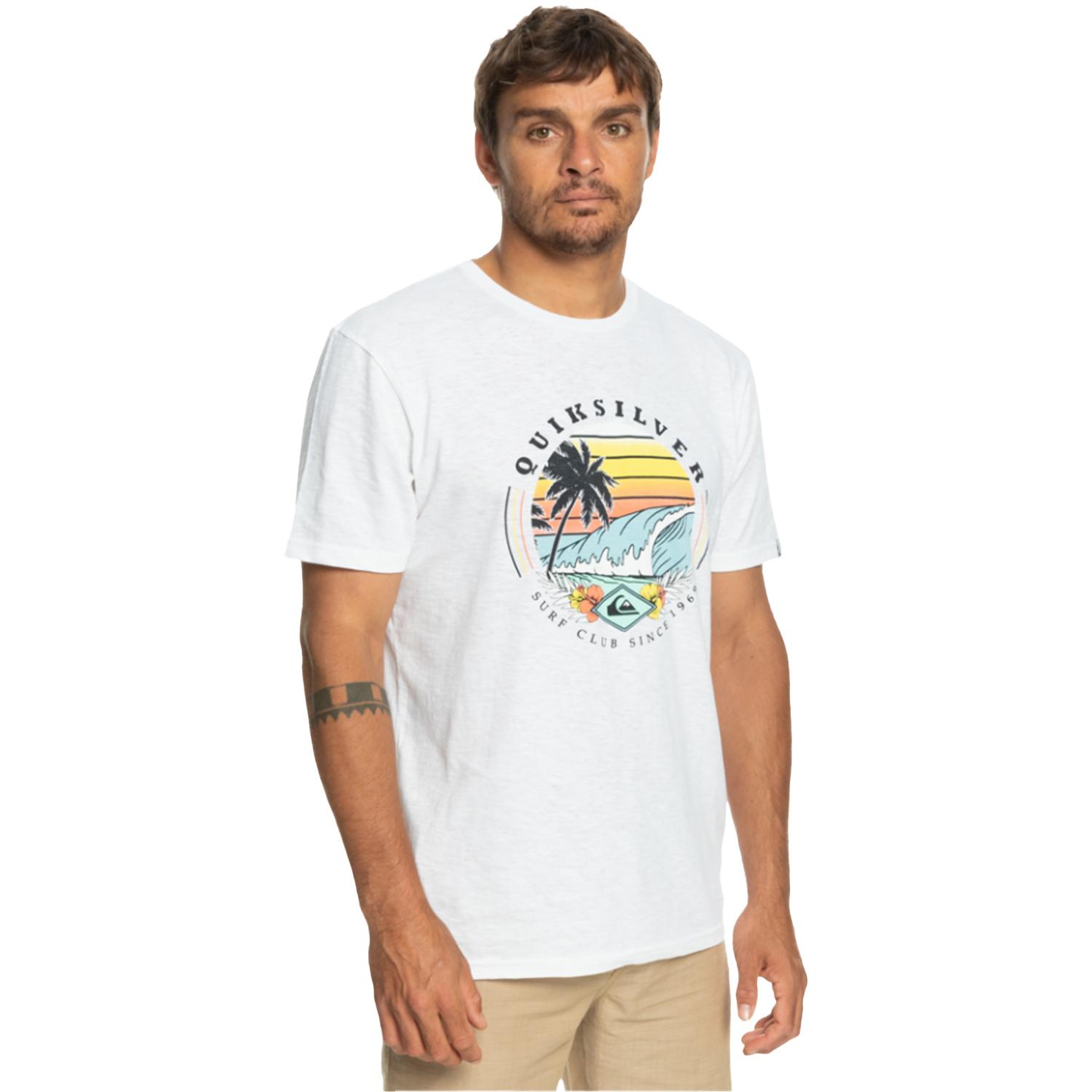 Quiksilver Qssurfclubii Erkek Renkli Tişört