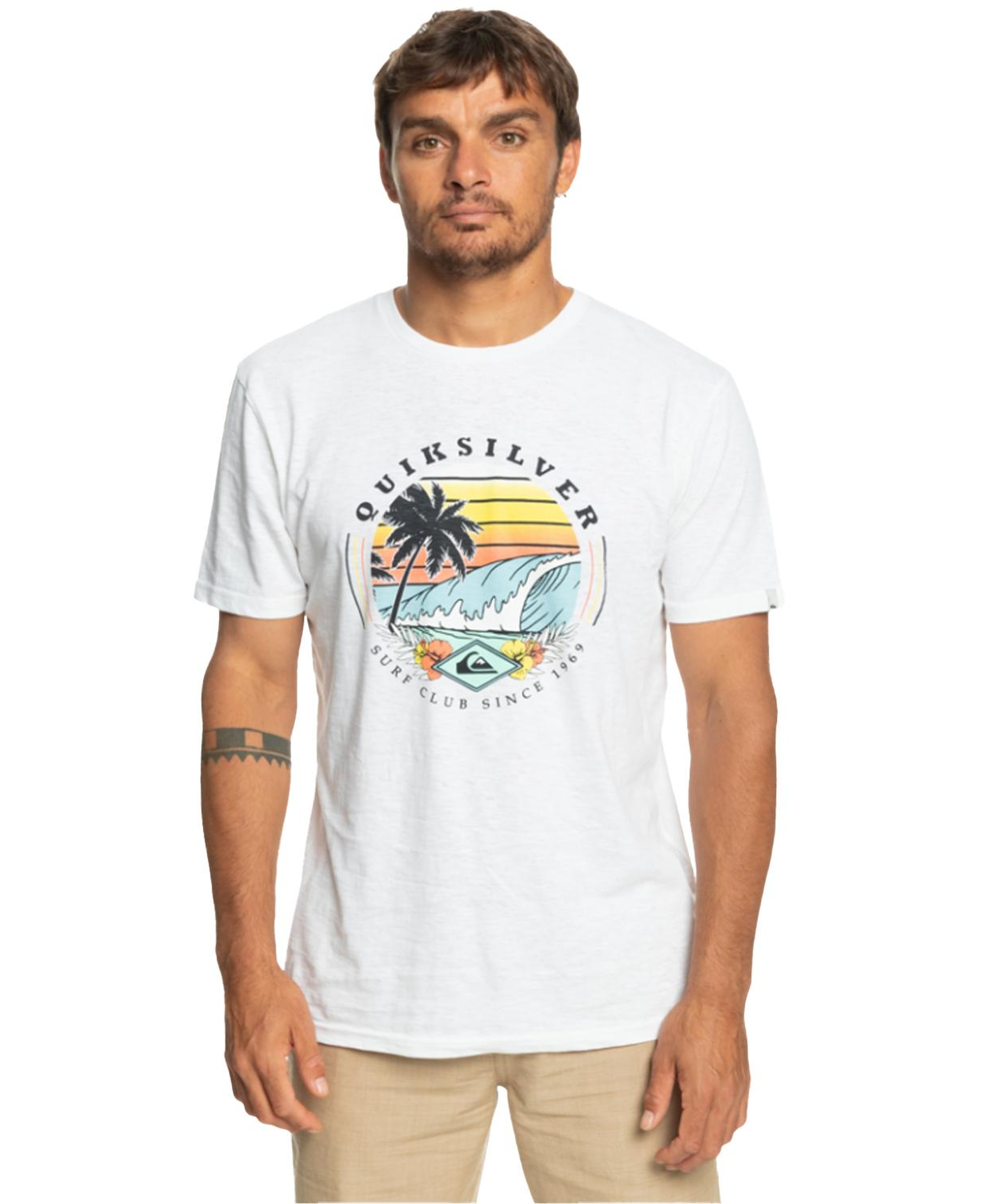 Quiksilver Qssurfclubii Erkek Renkli Tişört