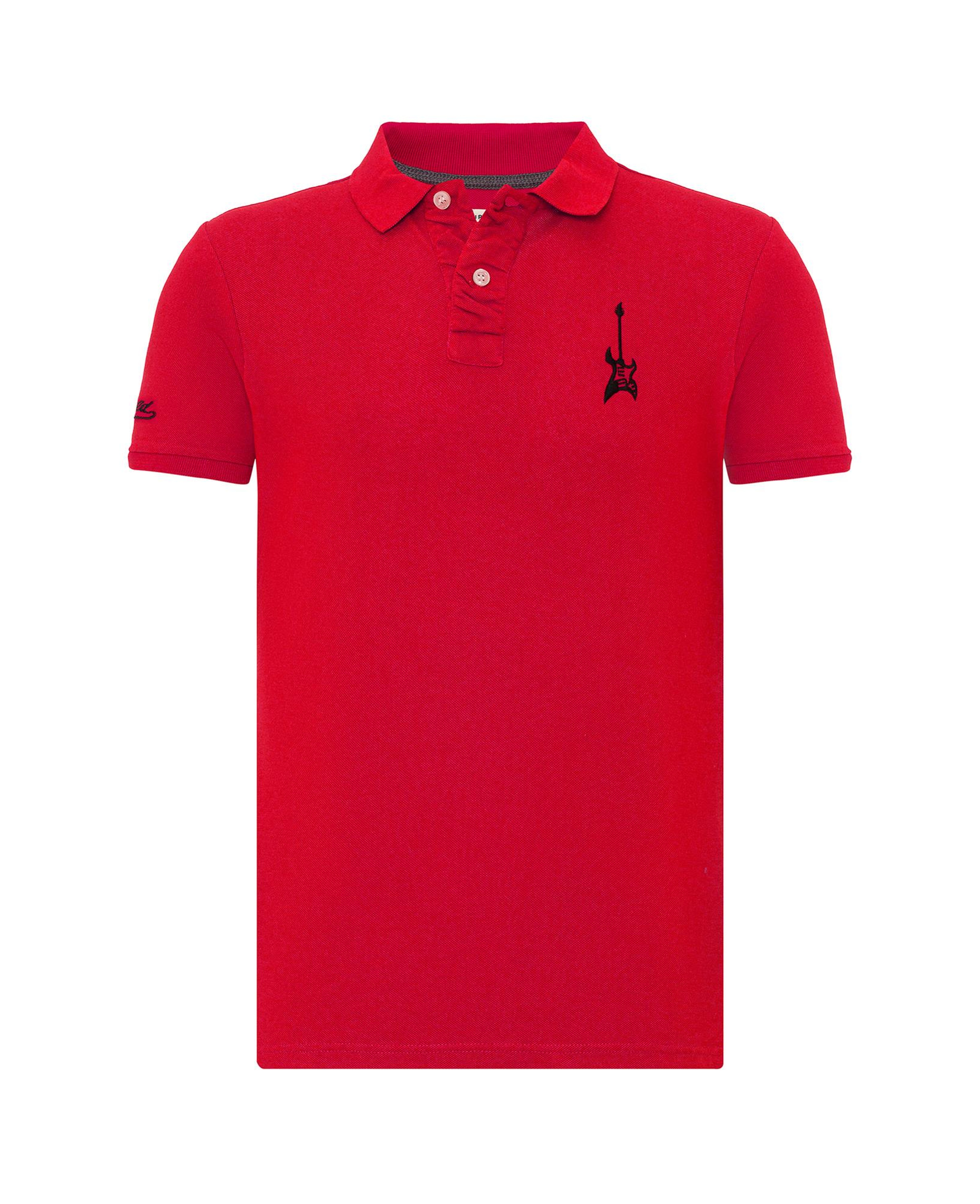 Routefield Punk Erkek Kırmızı Polo Tişört