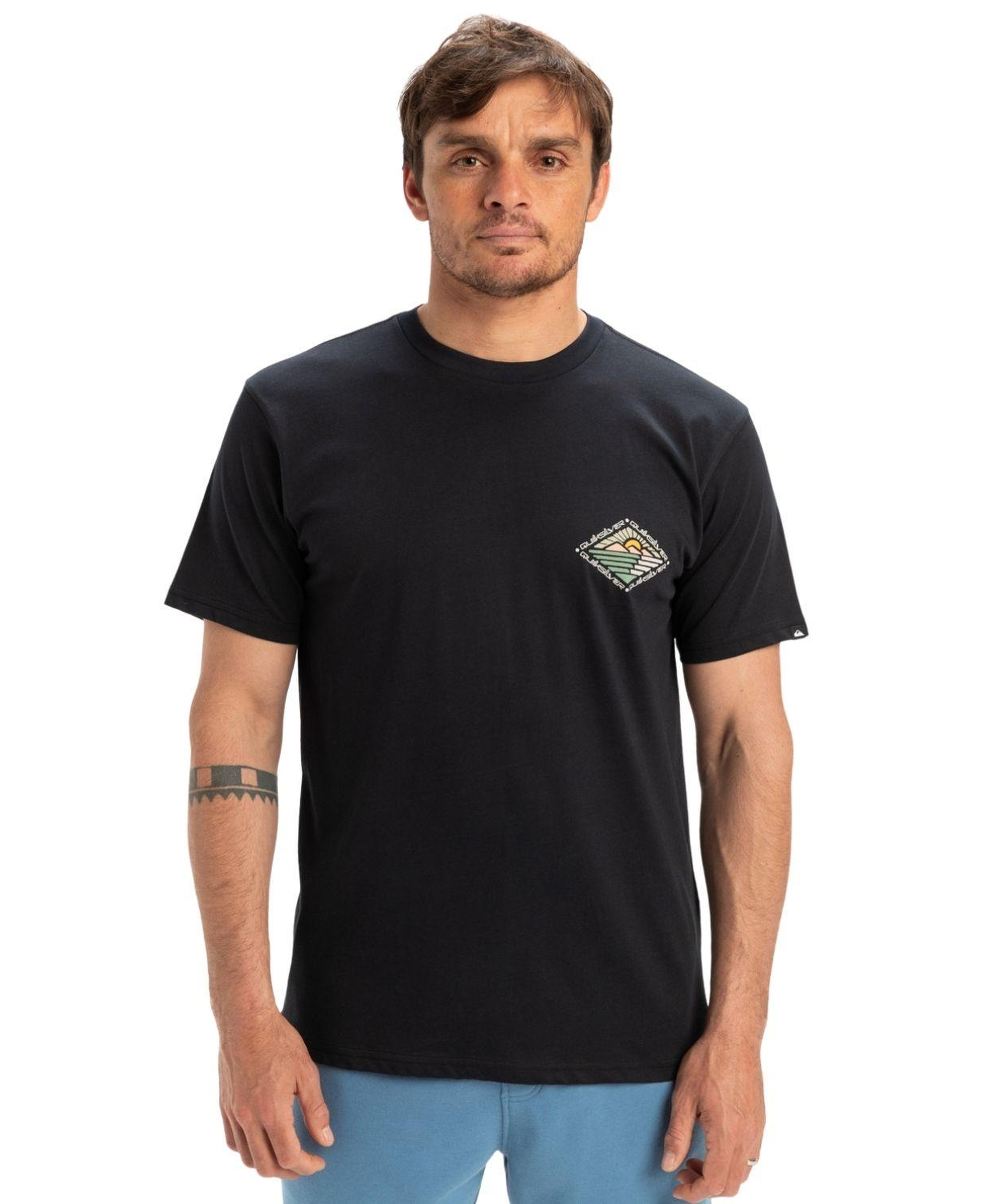 Quiksilver Evo Future Islands Erkek Siyah Tişört