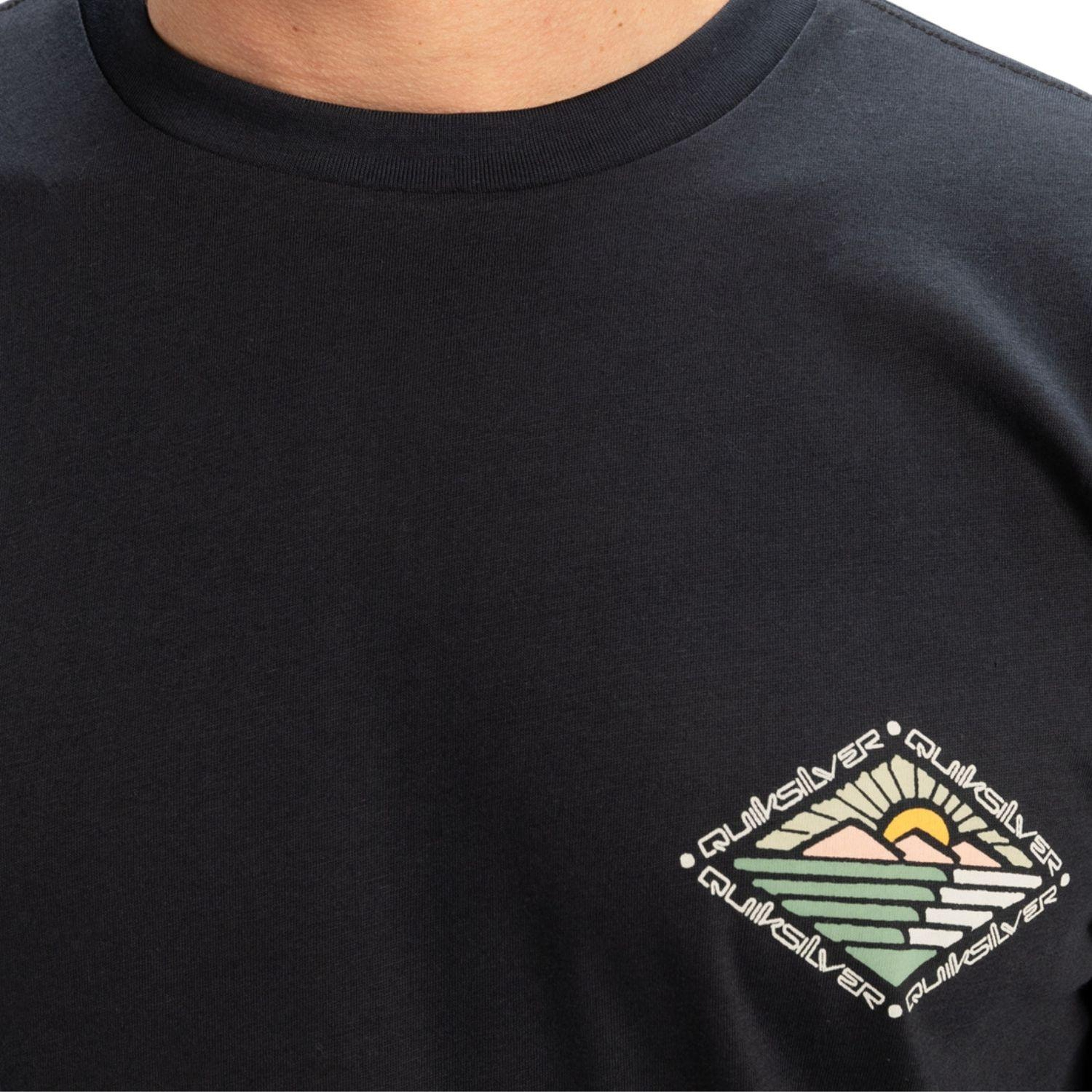 Quiksilver Evo Future Islands Erkek Siyah Tişört