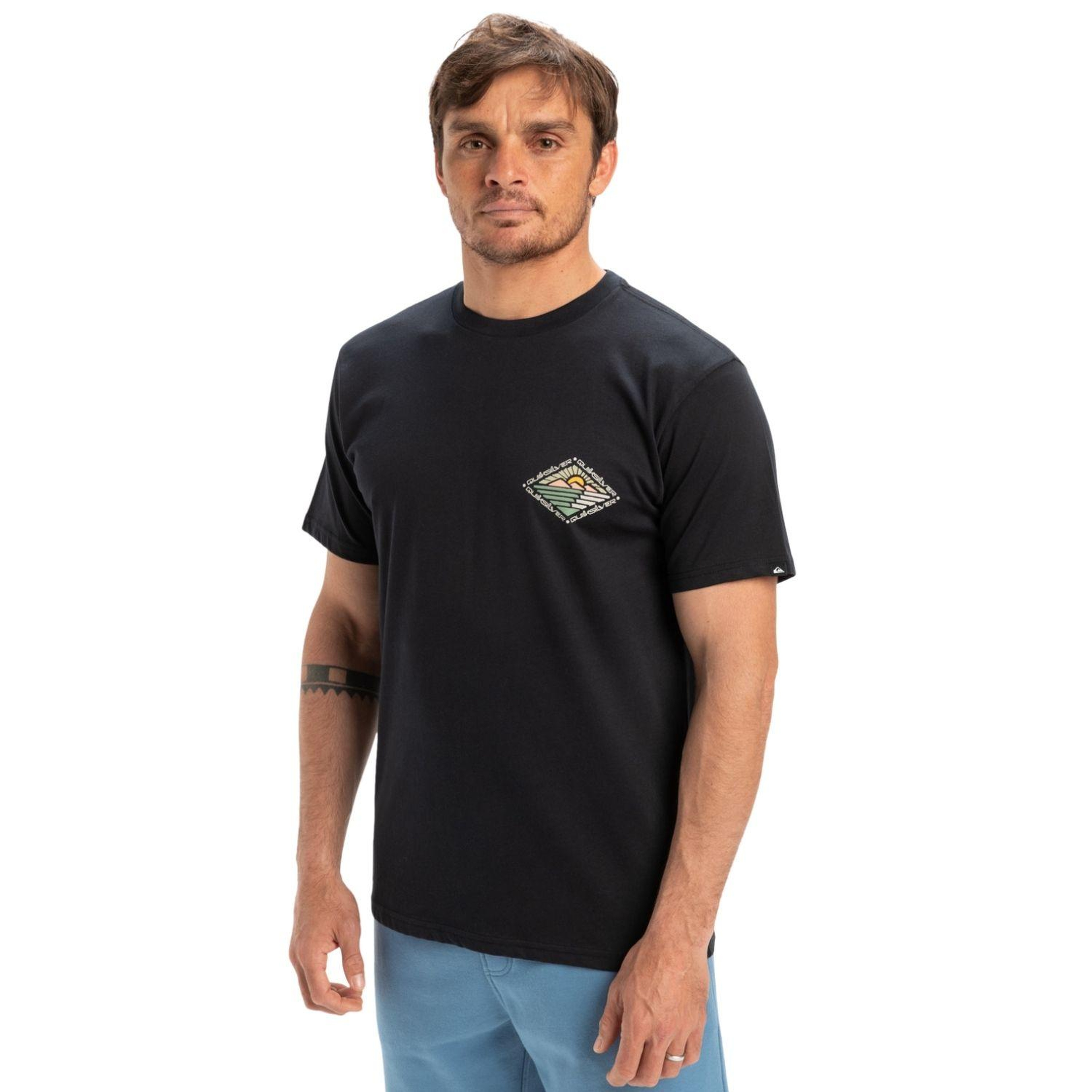 Quiksilver Evo Future Islands Erkek Siyah Tişört