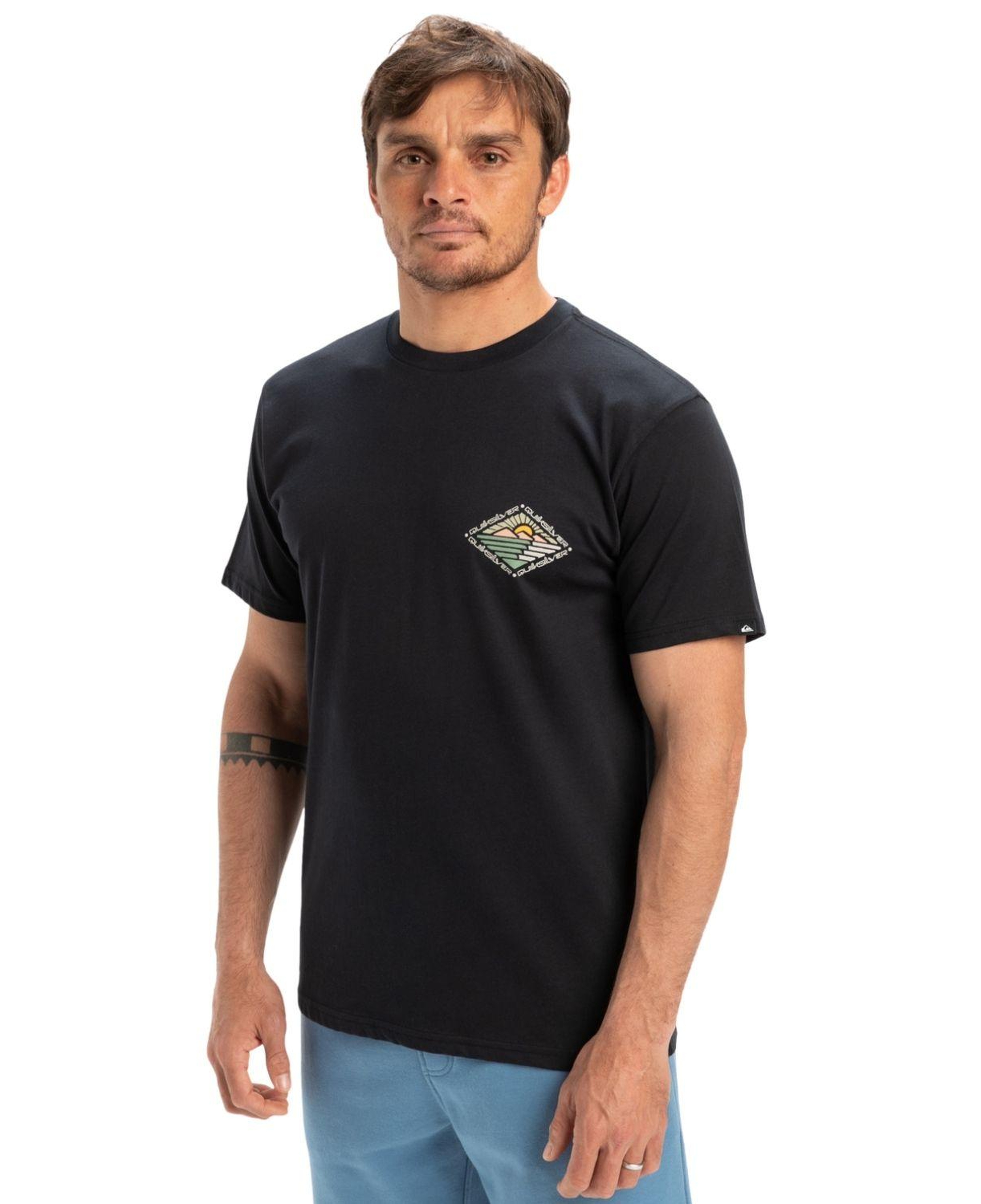 Quiksilver Evo Future Islands Erkek Siyah Tişört