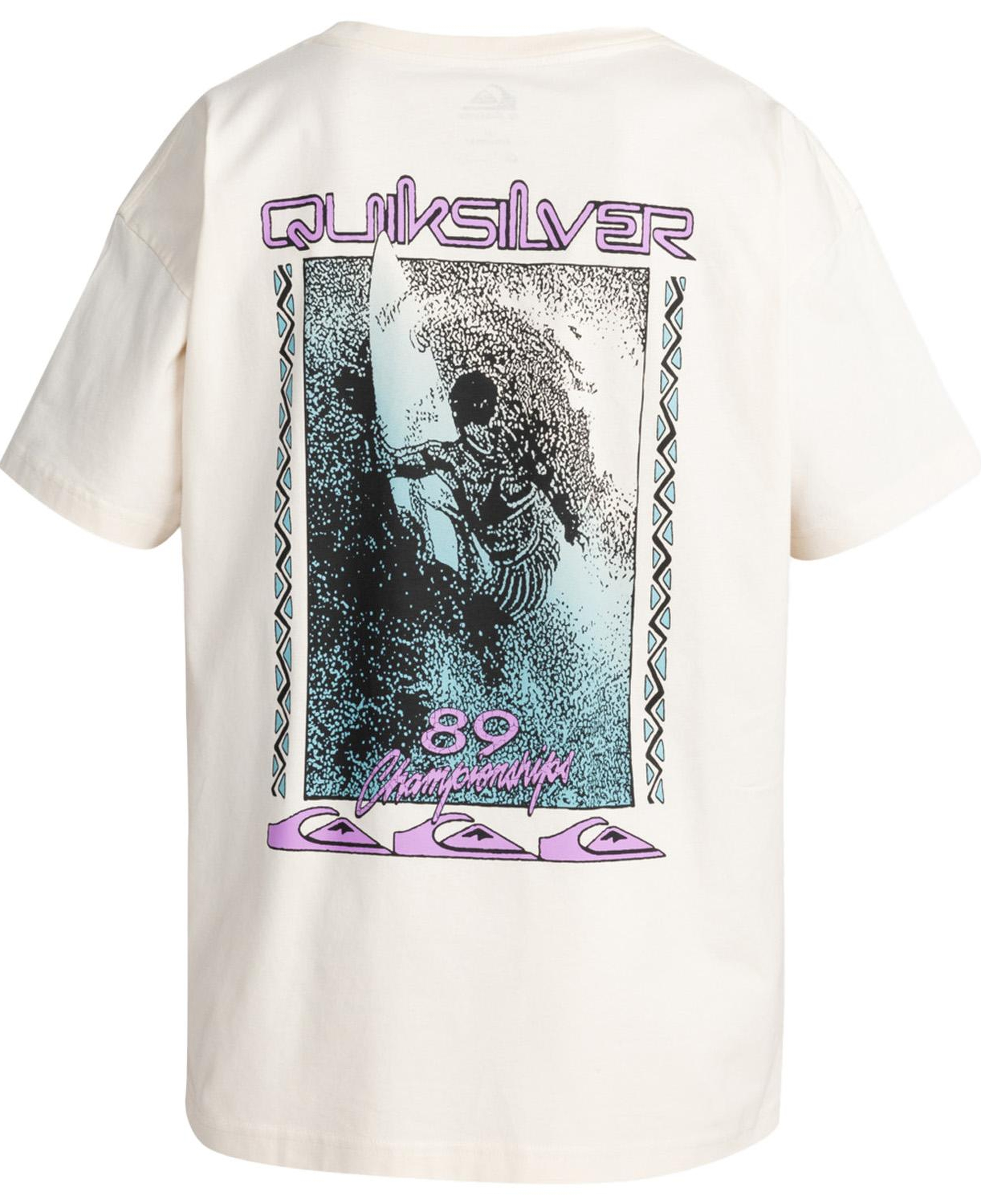 Quiksilver Back Flash Erkek Bej Tişört