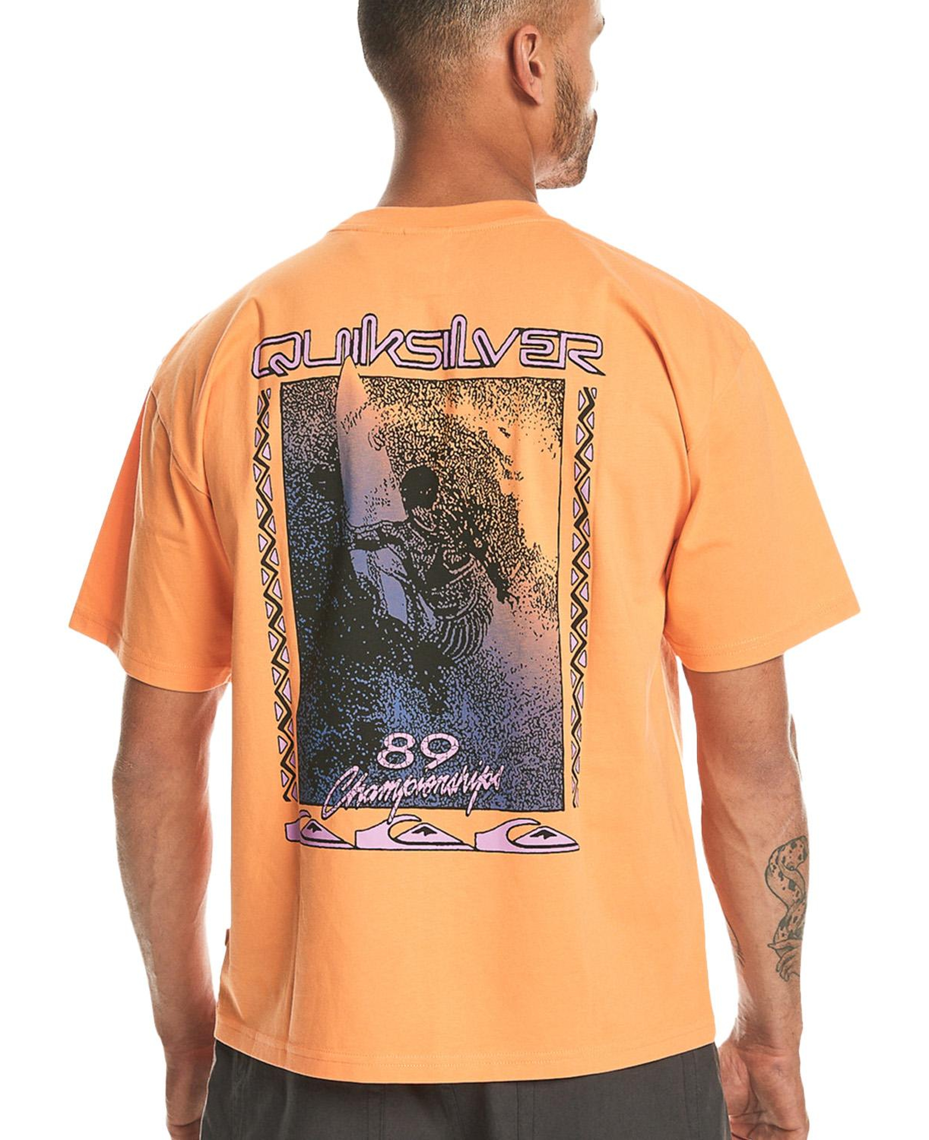 Quiksilver Back Flash Erkek Turuncu Tişört