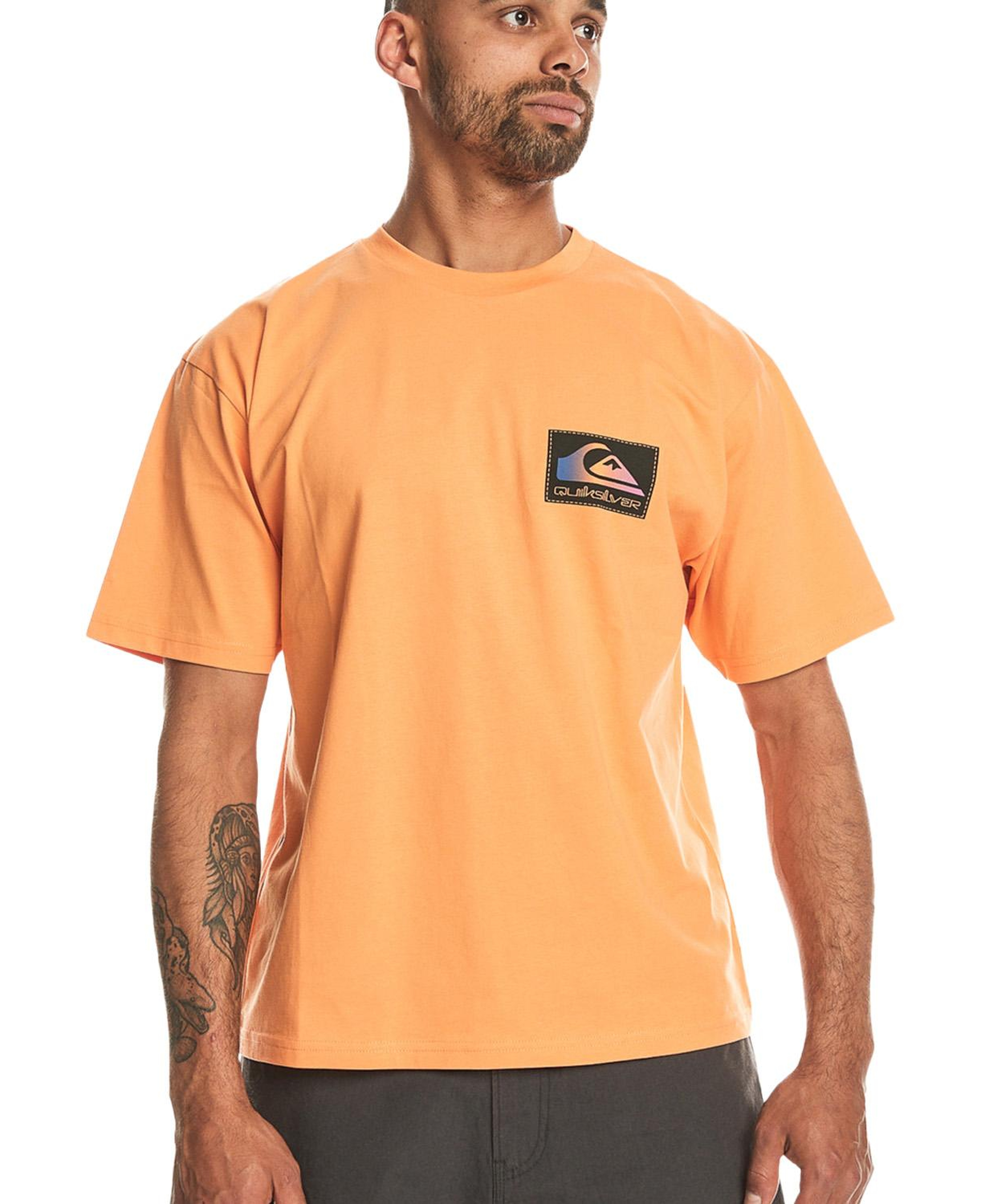 Quiksilver Back Flash Erkek Turuncu Tişört