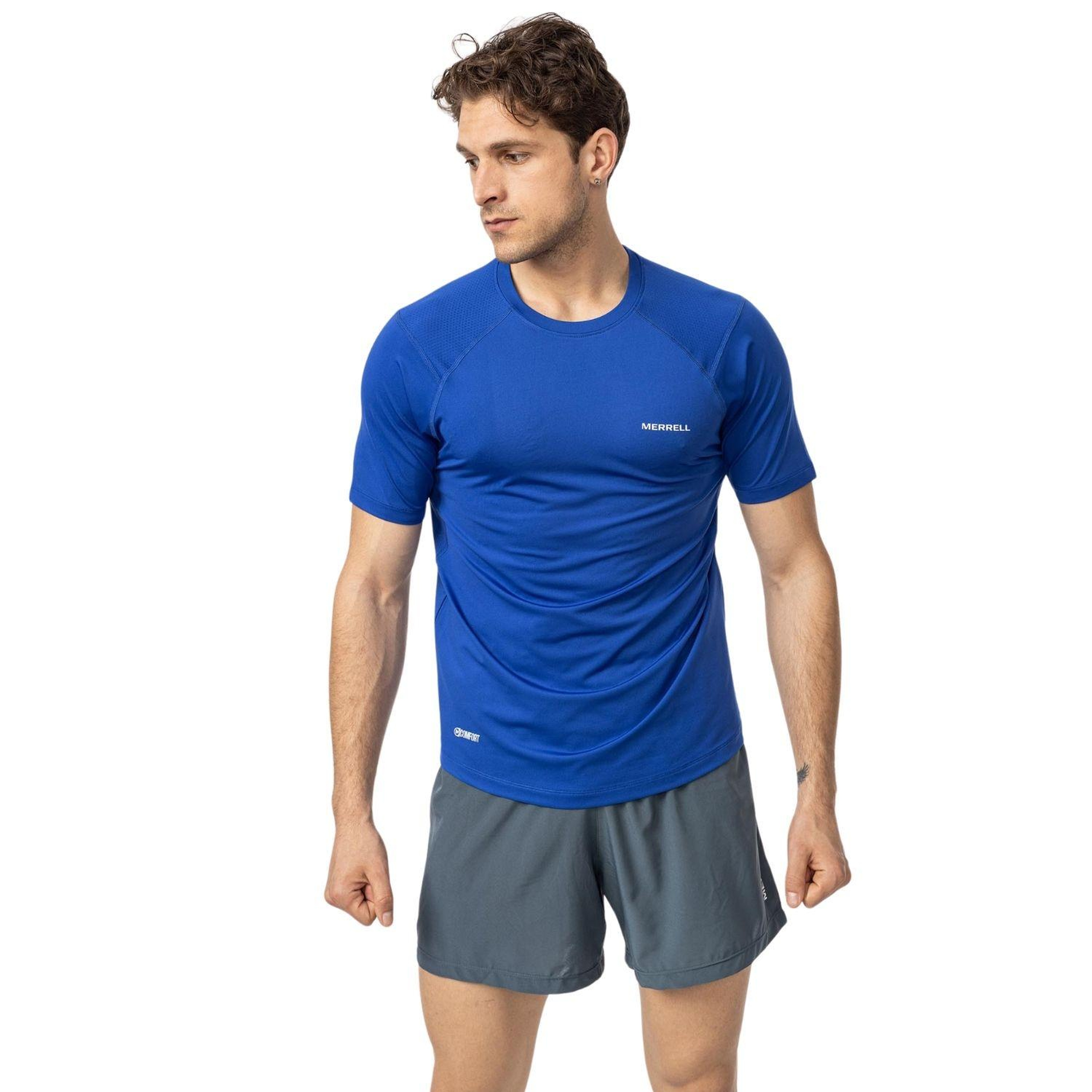 Merrell Till Erkek Mavi Koşu Tişört