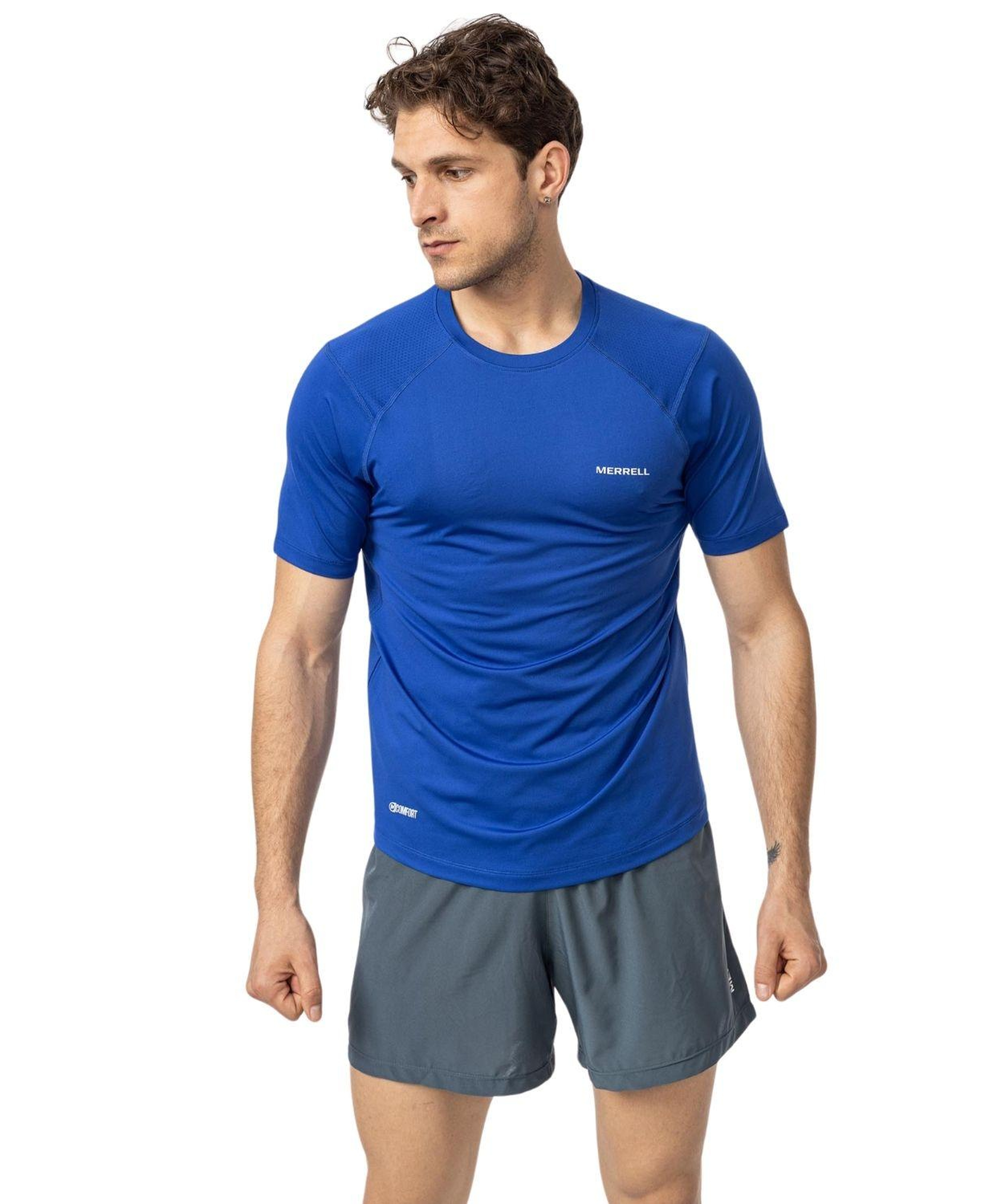 Merrell Till Erkek Mavi Koşu Tişört