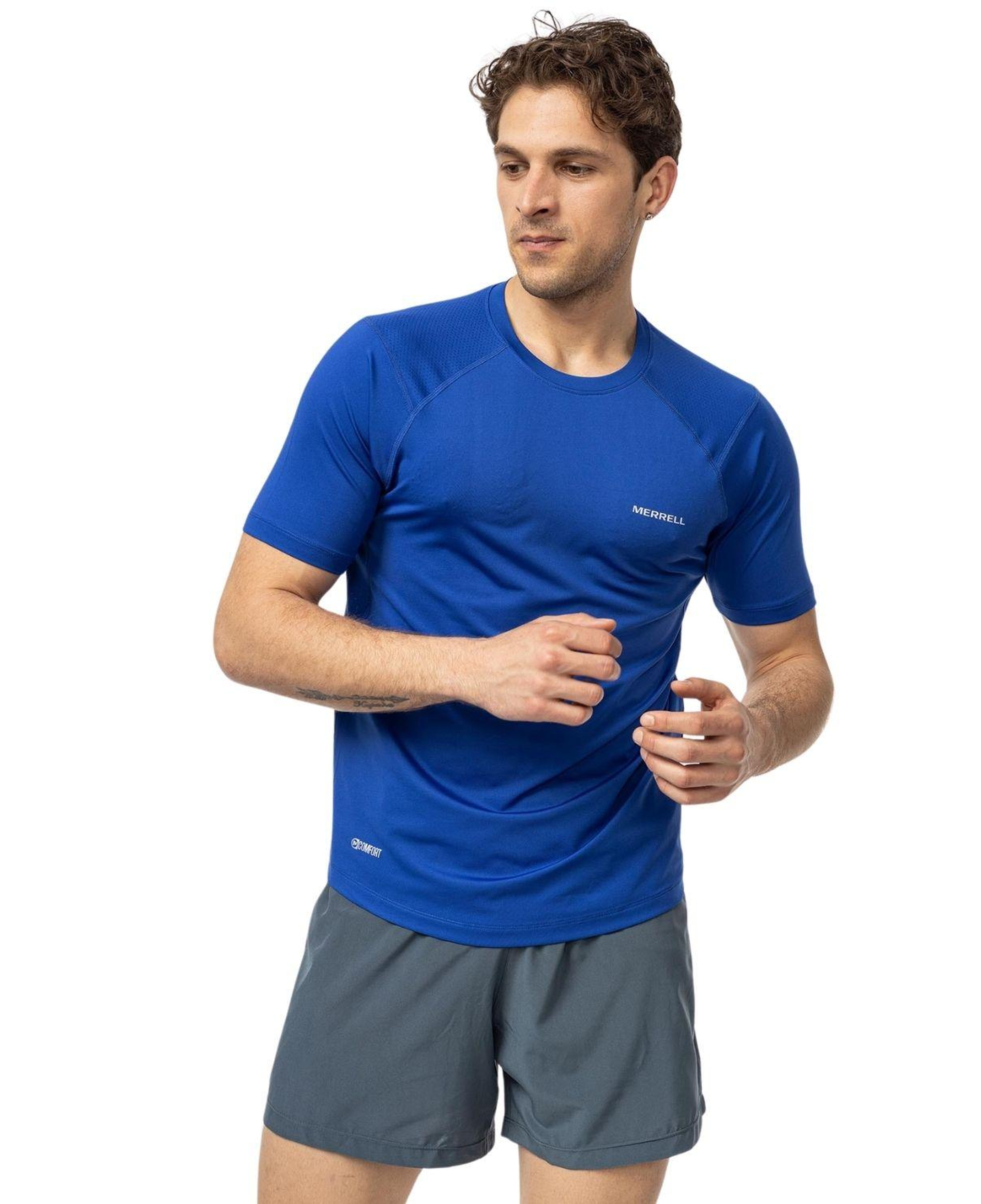 Merrell Till Erkek Mavi Koşu Tişört