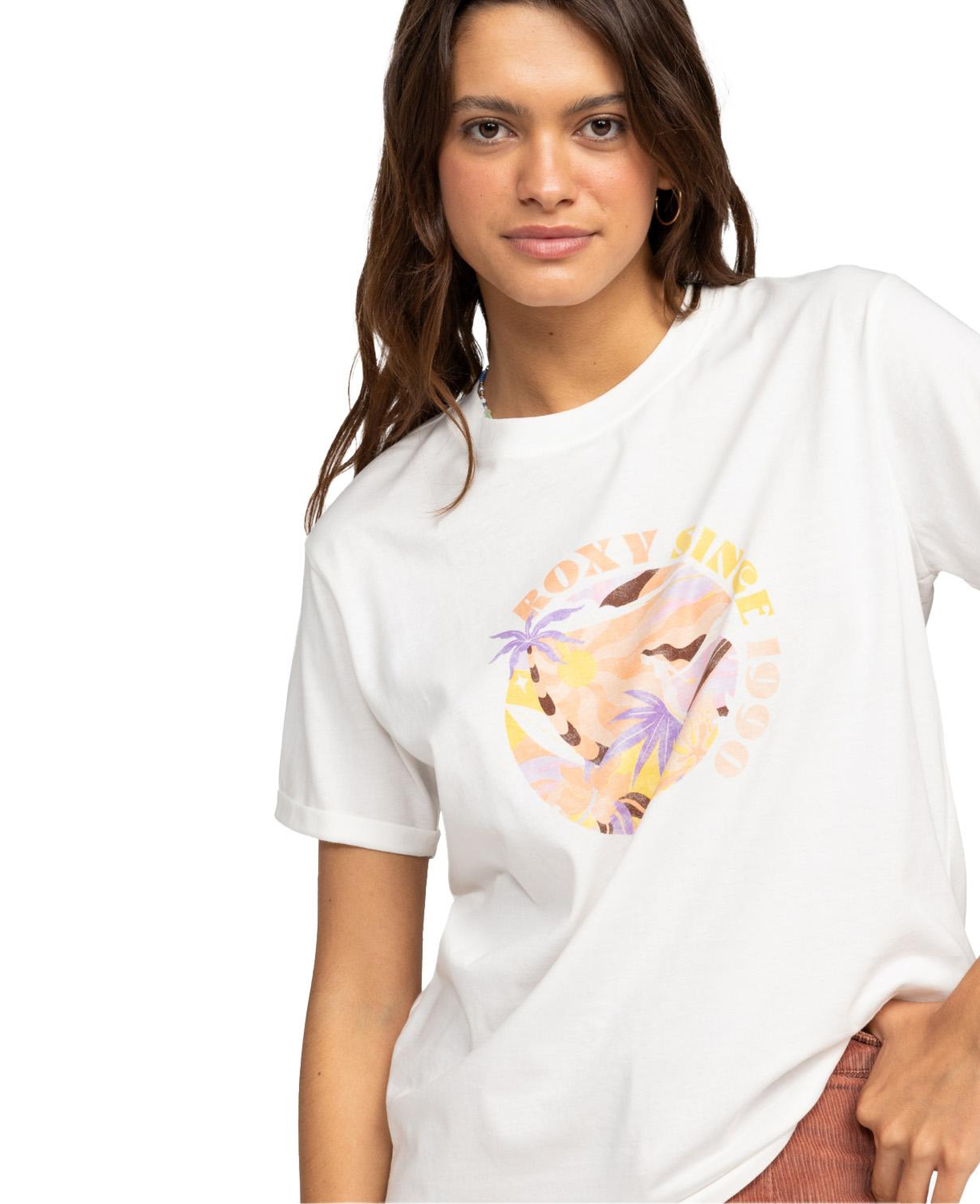 Roxy Summer Fun B Kadın Beyaz Tişört