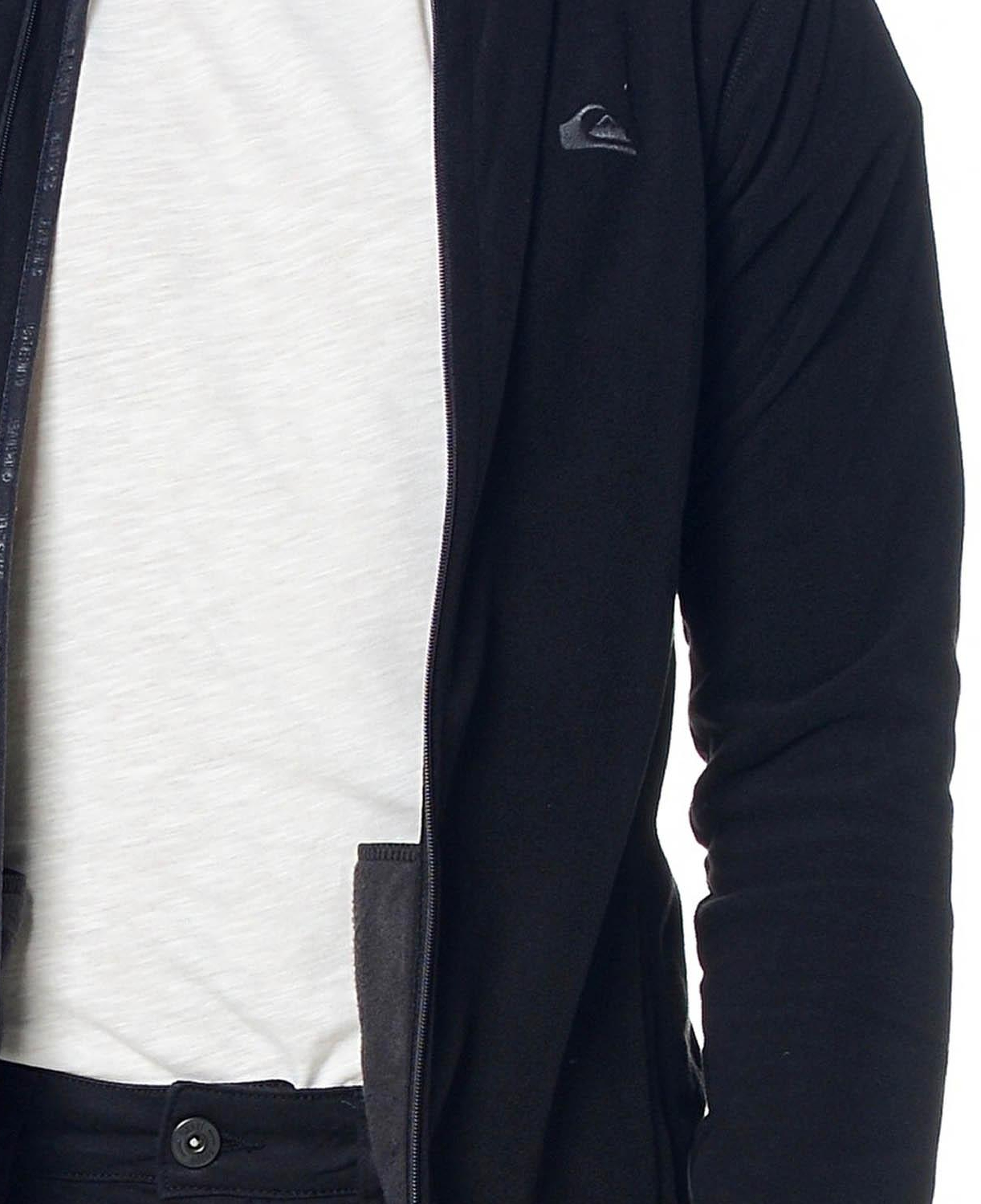 Quiksilver Mission Fz Erkek Siyah Polar Ceket