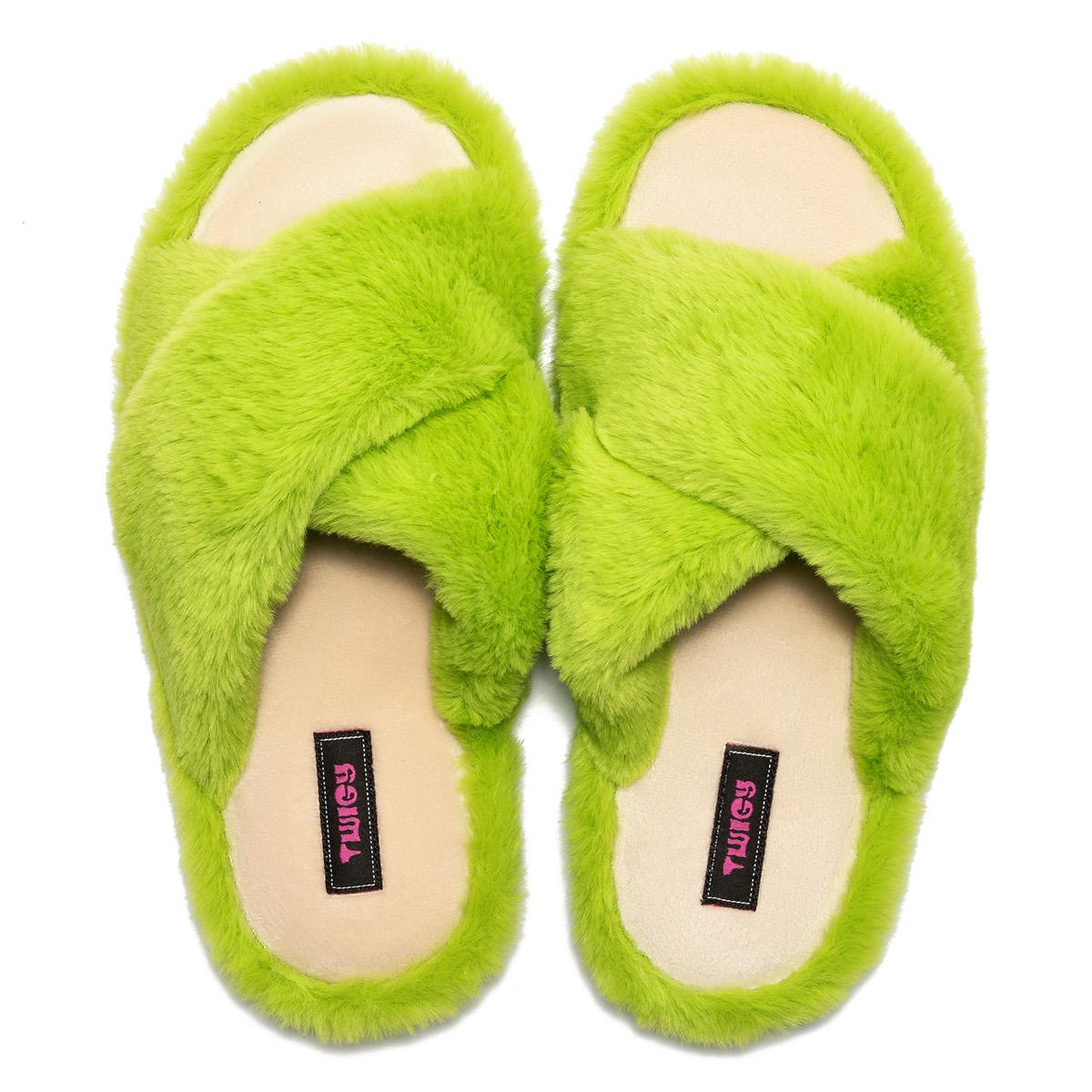 Çapraz Peluş Kadın Ev Terliği Yeşil 36/41