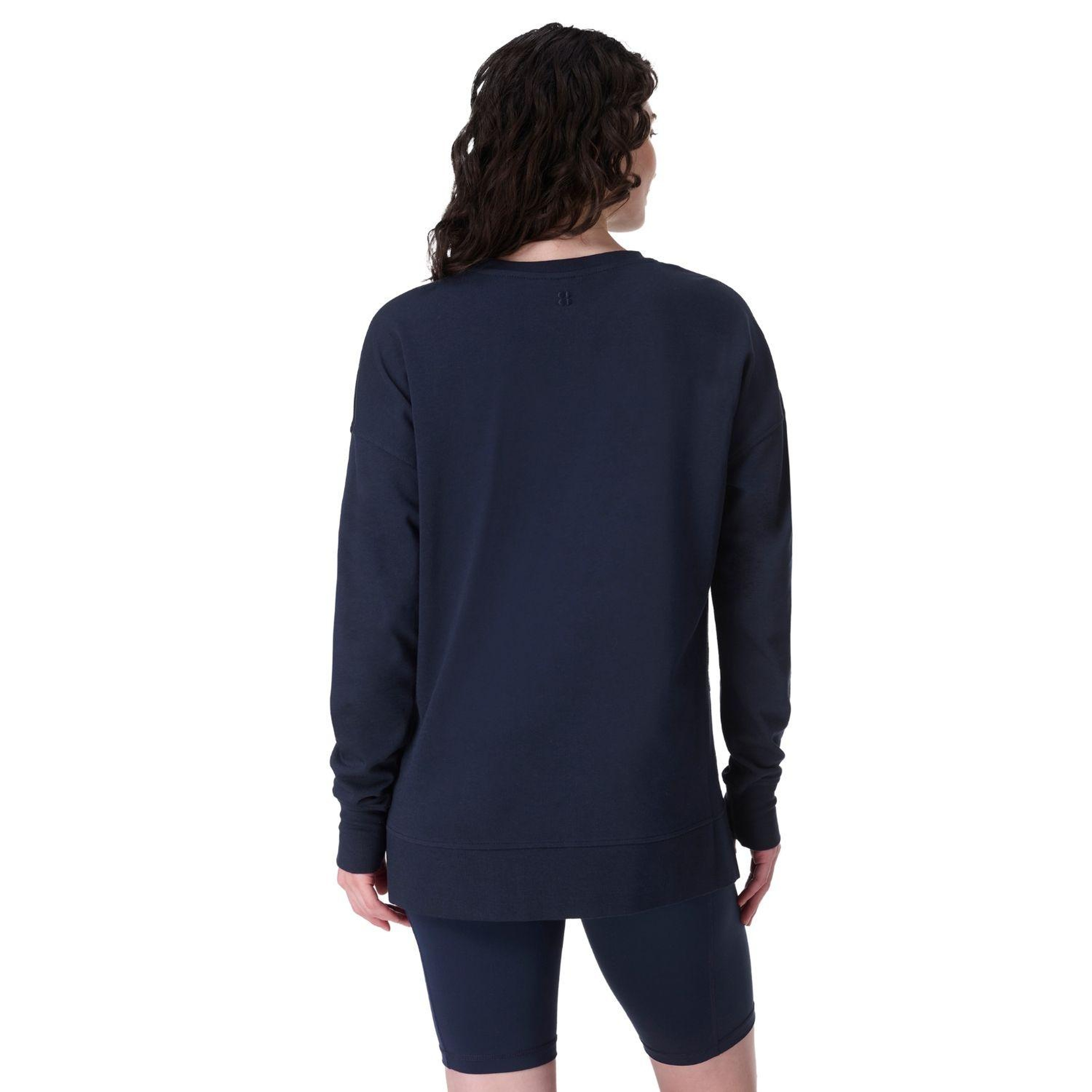 Sweaty Betty After Class Longline Kadın Mavi Sweatshirt
