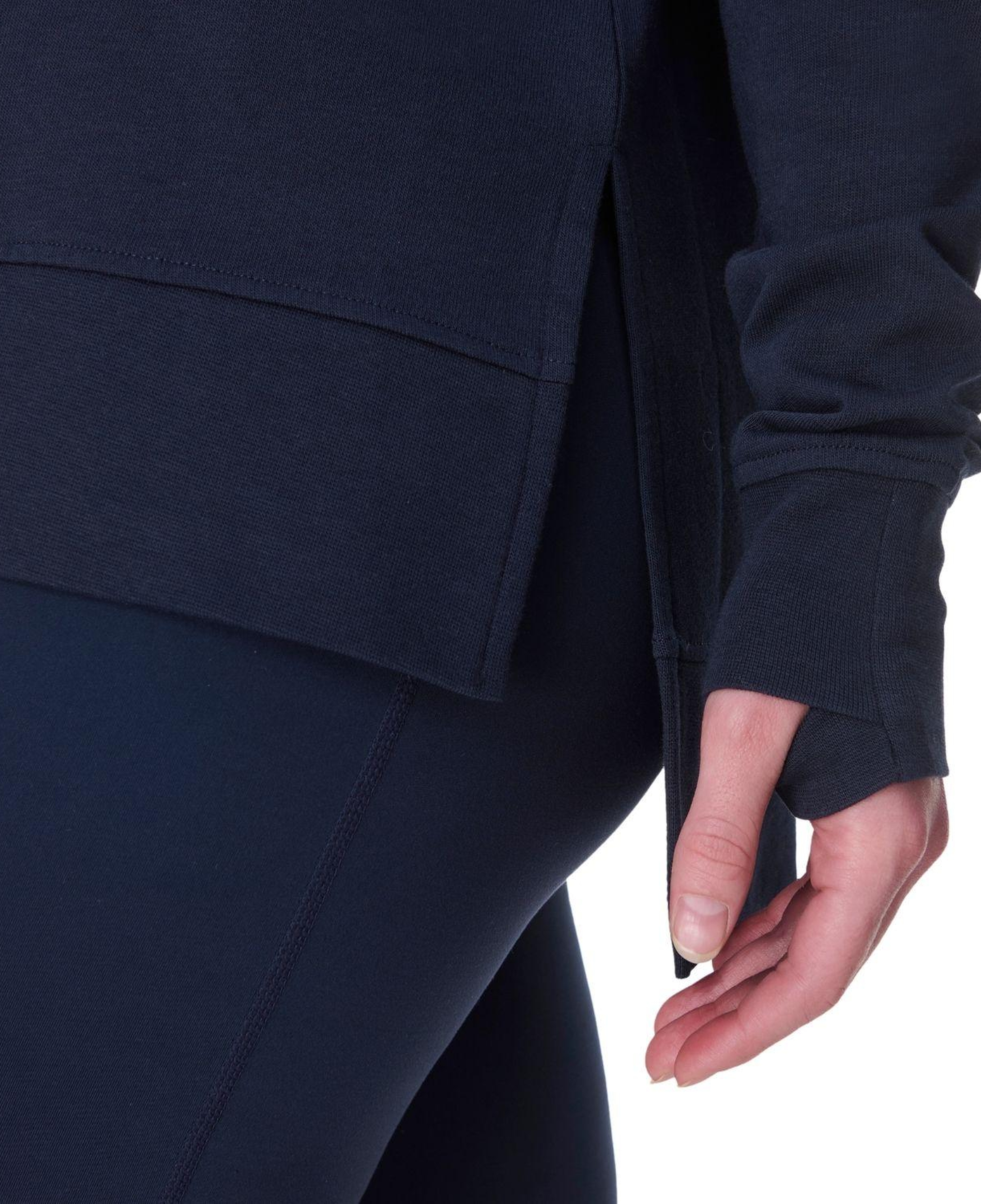 Sweaty Betty After Class Longline Kadın Mavi Sweatshirt