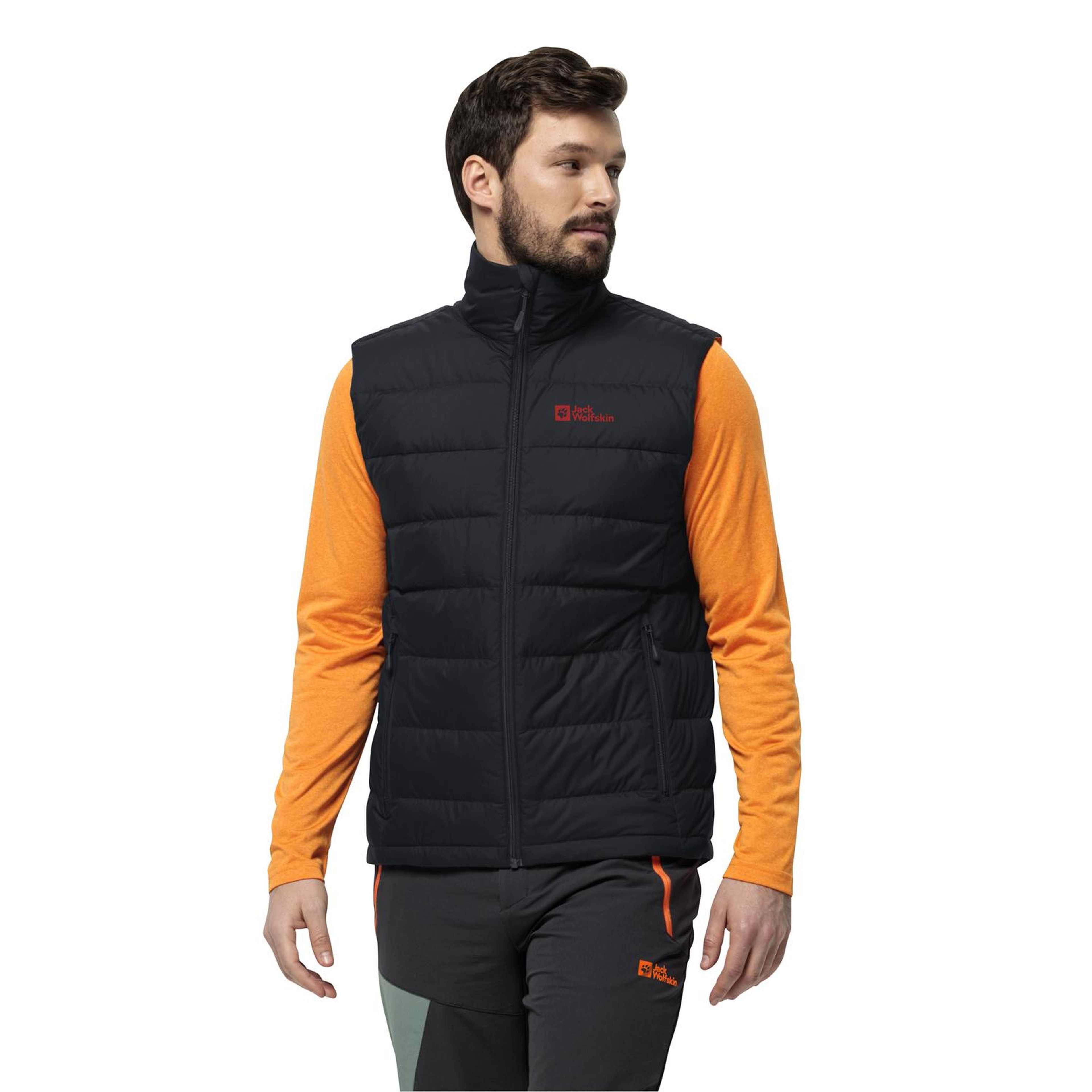 Jack Wolfskin Ather Down Vest Erkek Gri Yelek