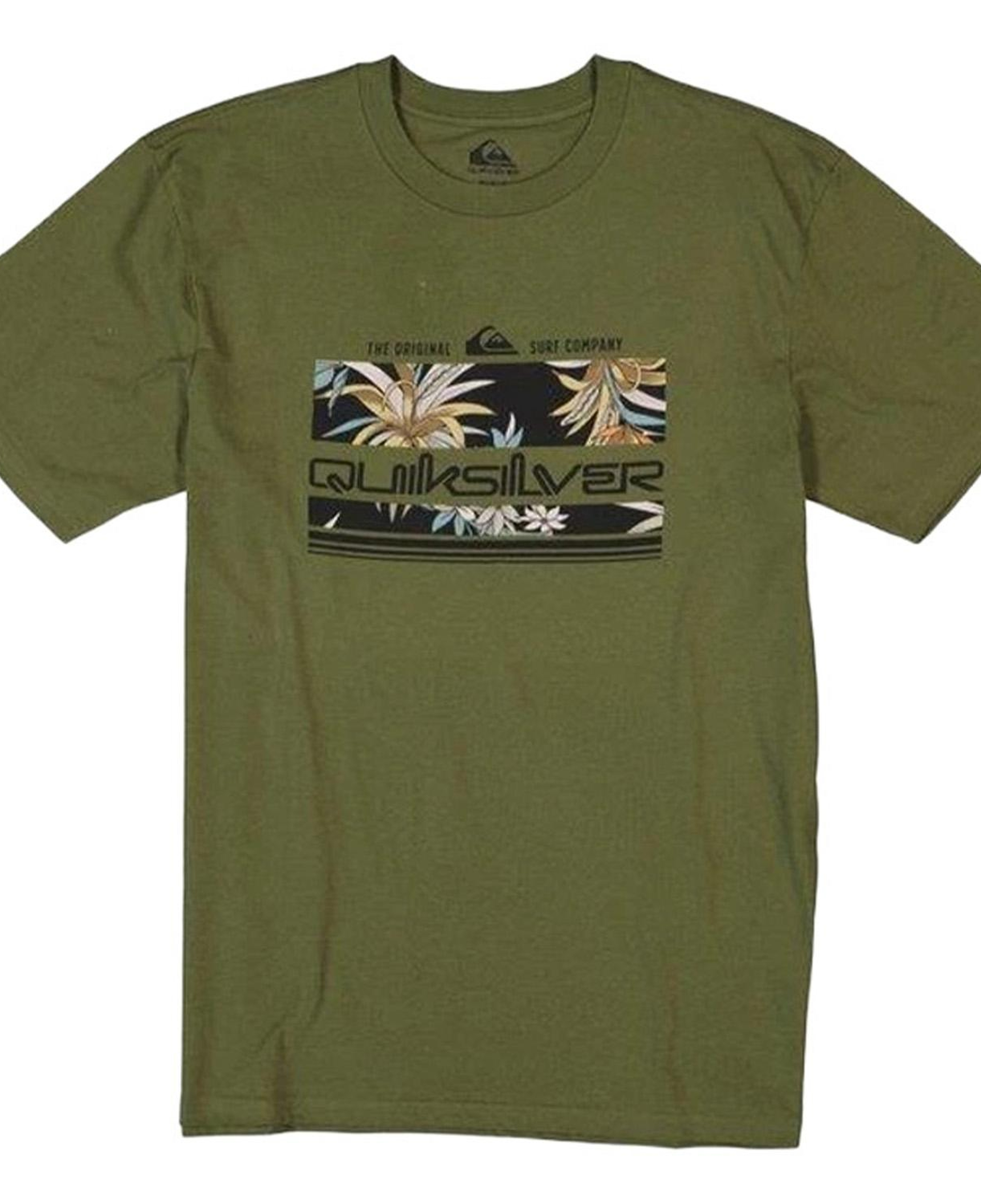 Quiksilver Tropical Rainbow Erkek Yeşil Tişört