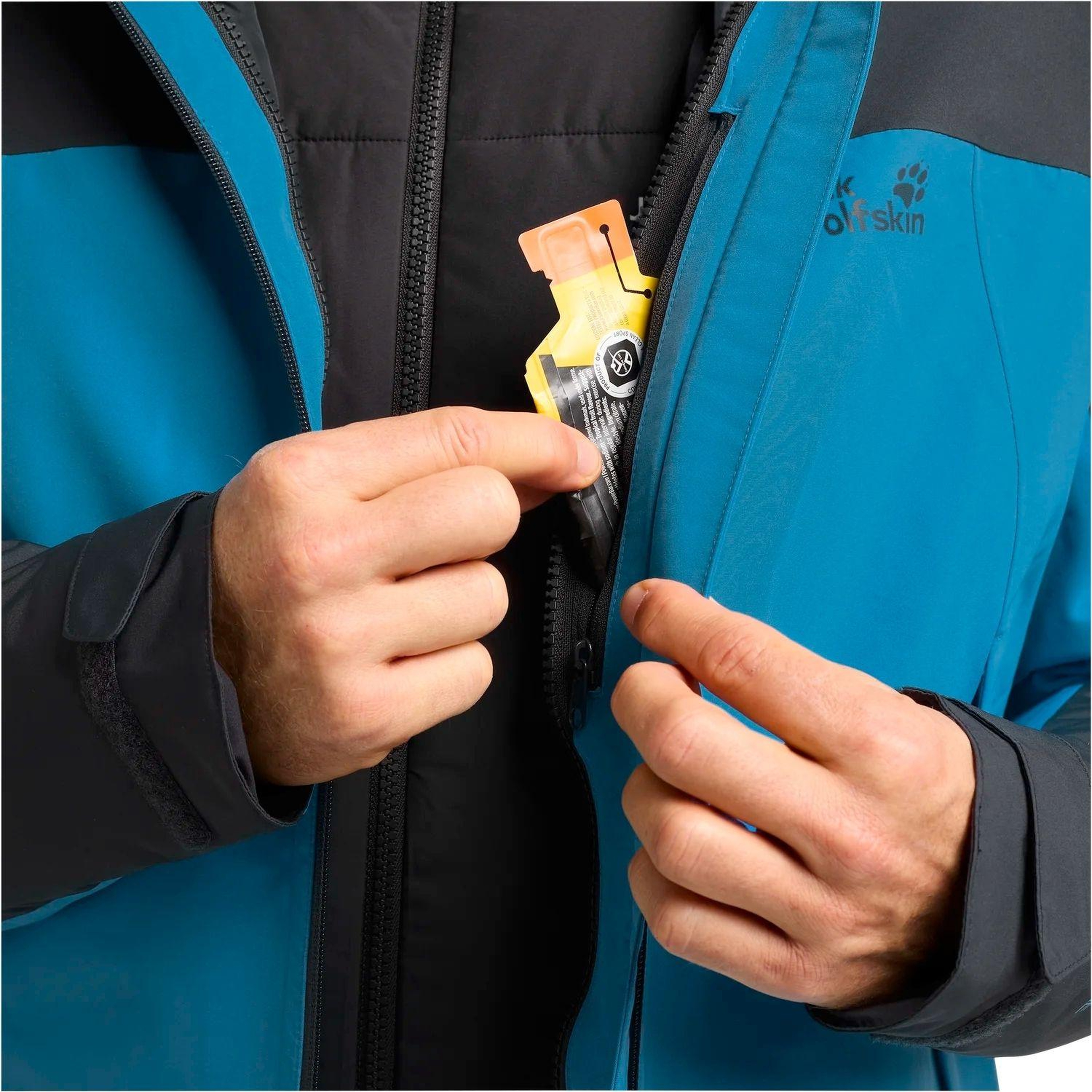Jack Wolfskin Wild Places 3in1 Erkek Mavi Outdoor Ceketi
