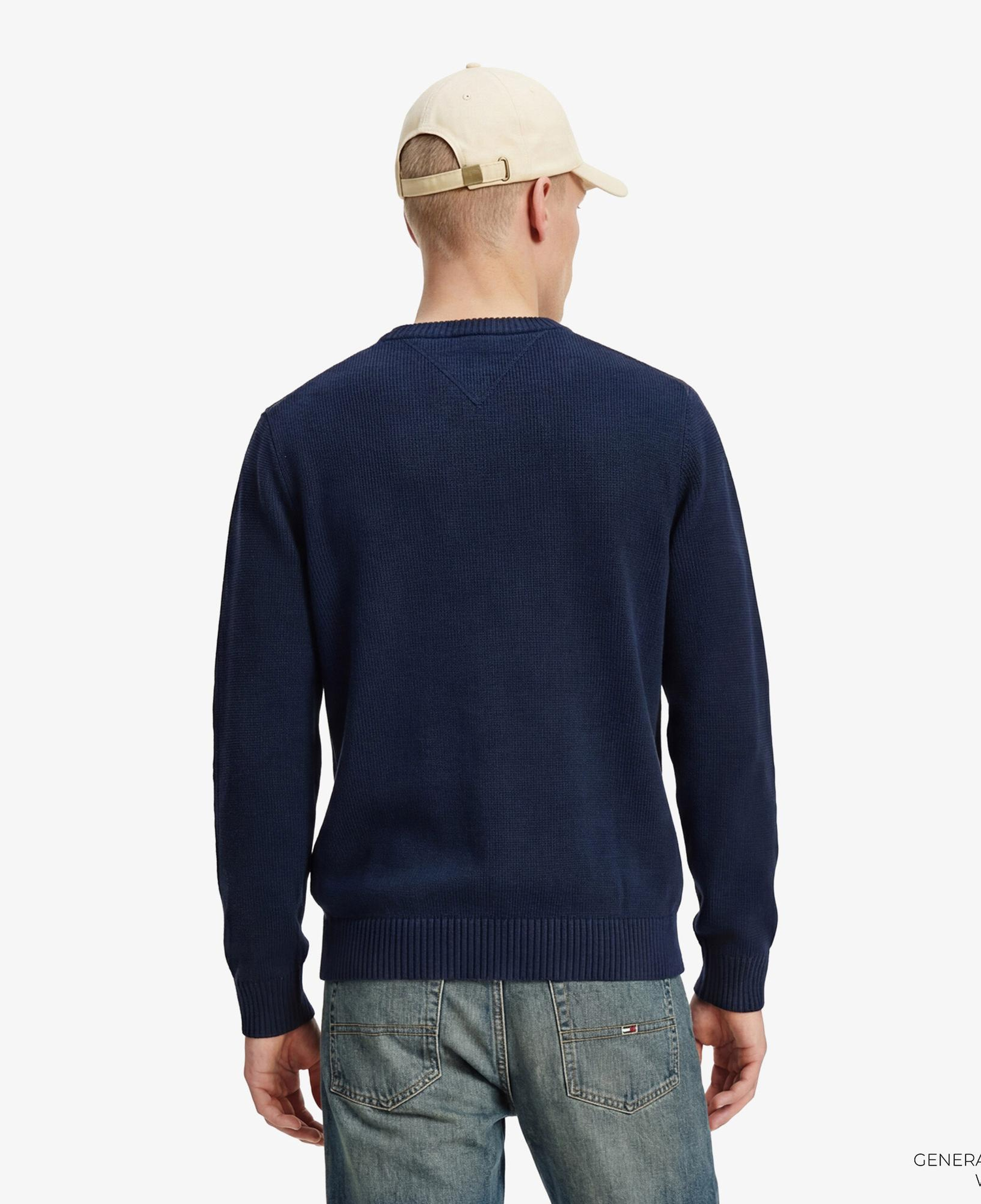 Tommy Hilfiger Linear Erkek Lacivert Triko