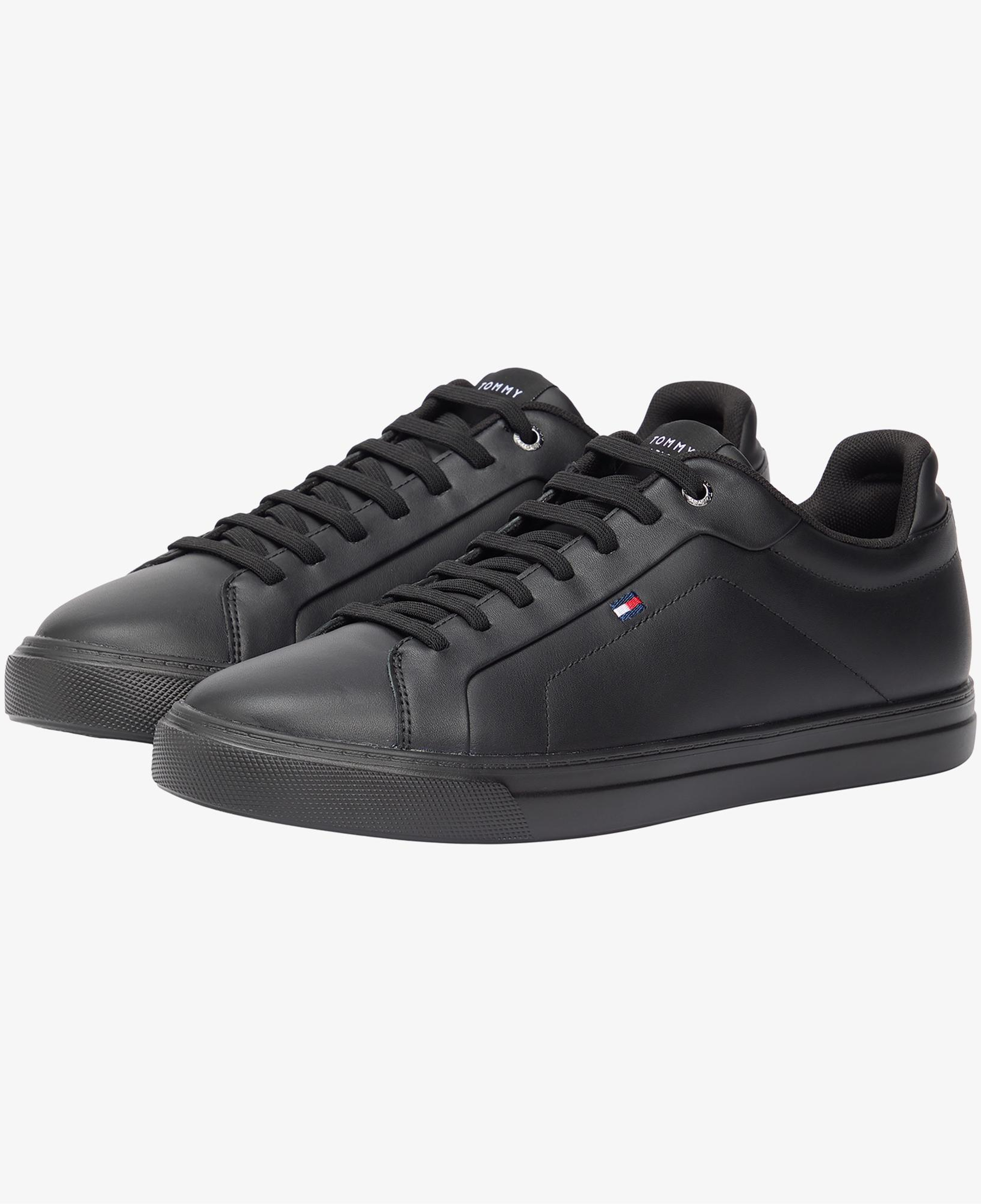 Tommy Hilfiger Icon Court Erkek Siyah Sneaker
