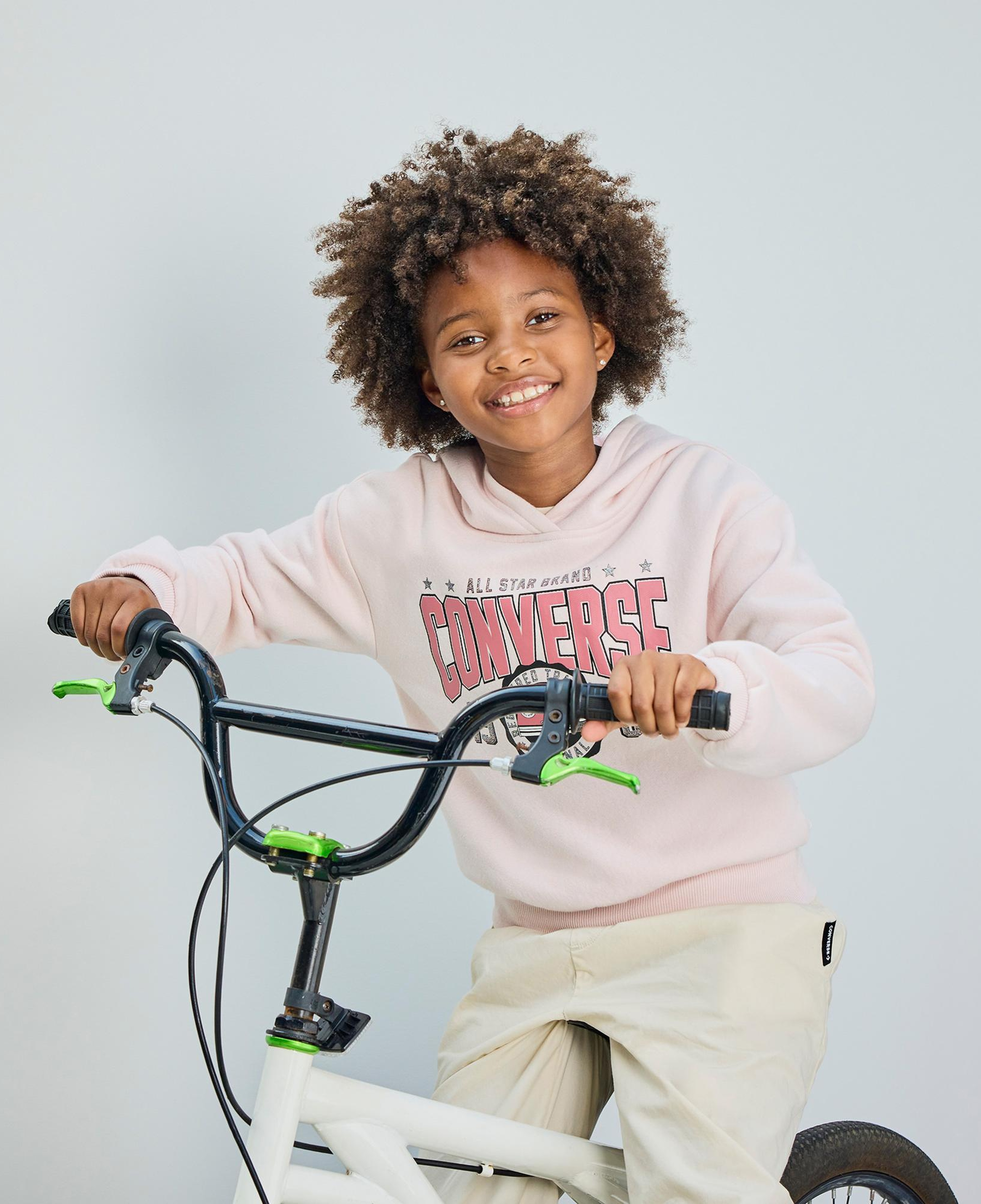 Converse Boxy Çocuk Pembe Hoodie