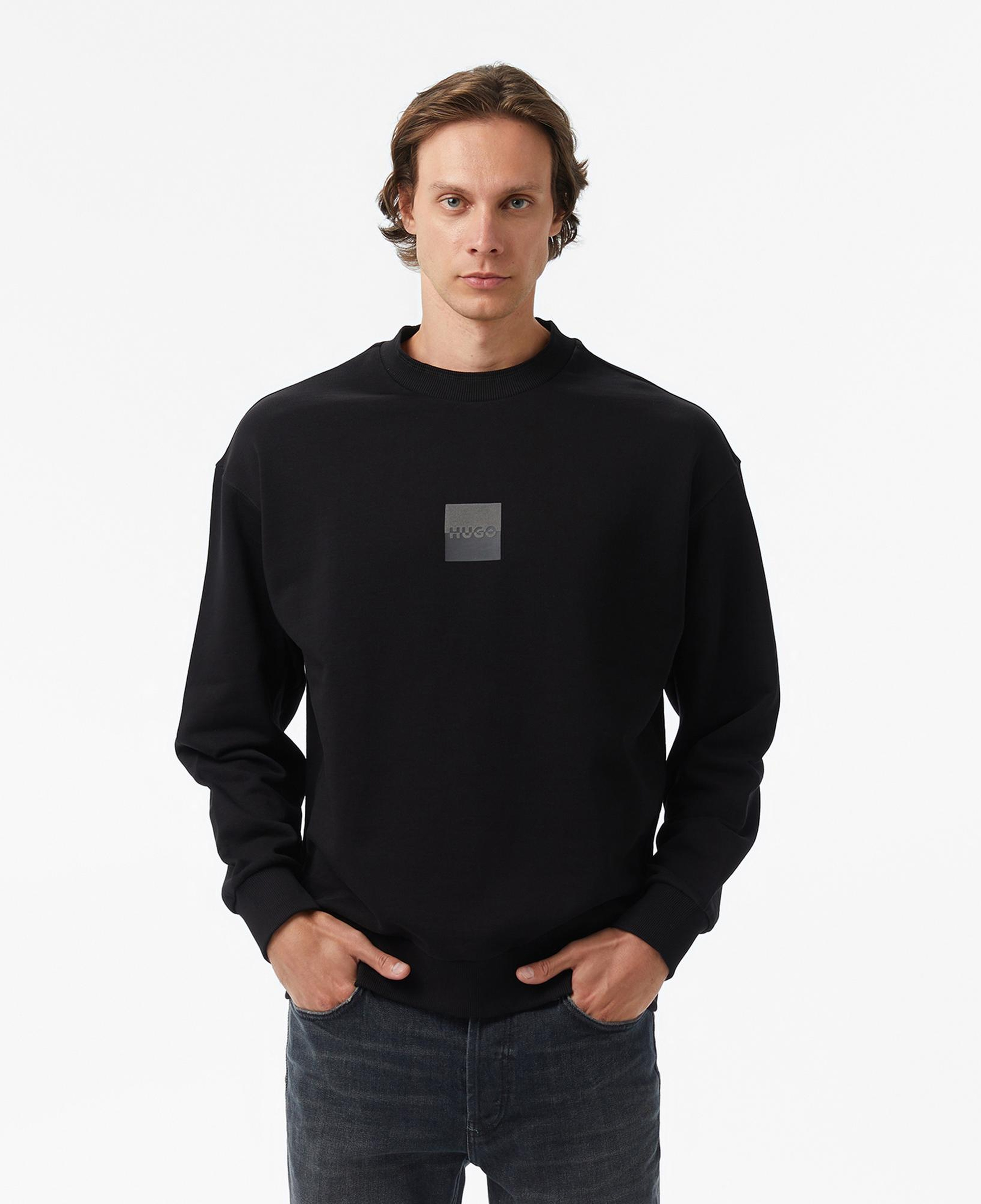 Hugo Dusplited Erkek Siyah Sweatshirt