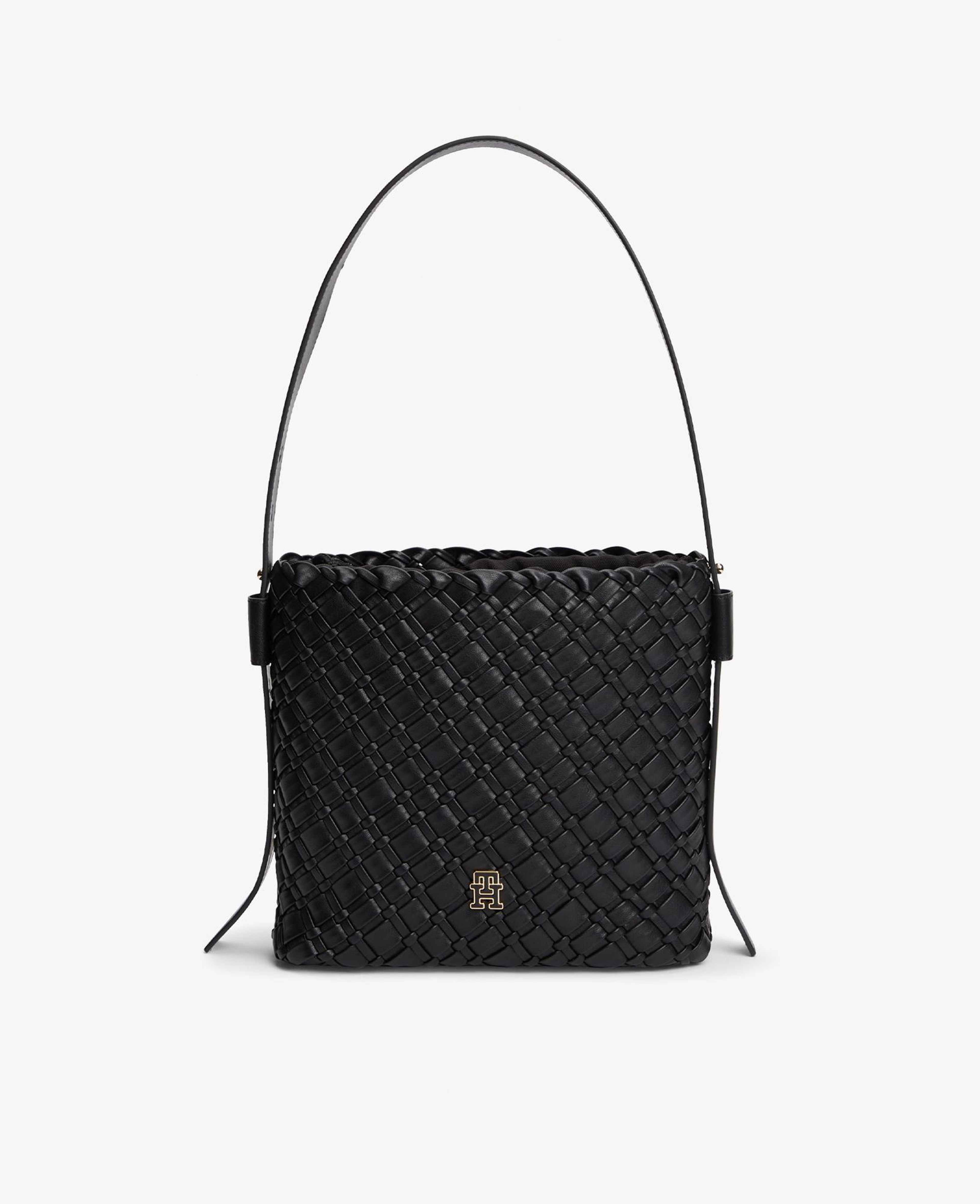 Tommy Hilfiger Braided Kadın Siyah Omuz Çantası