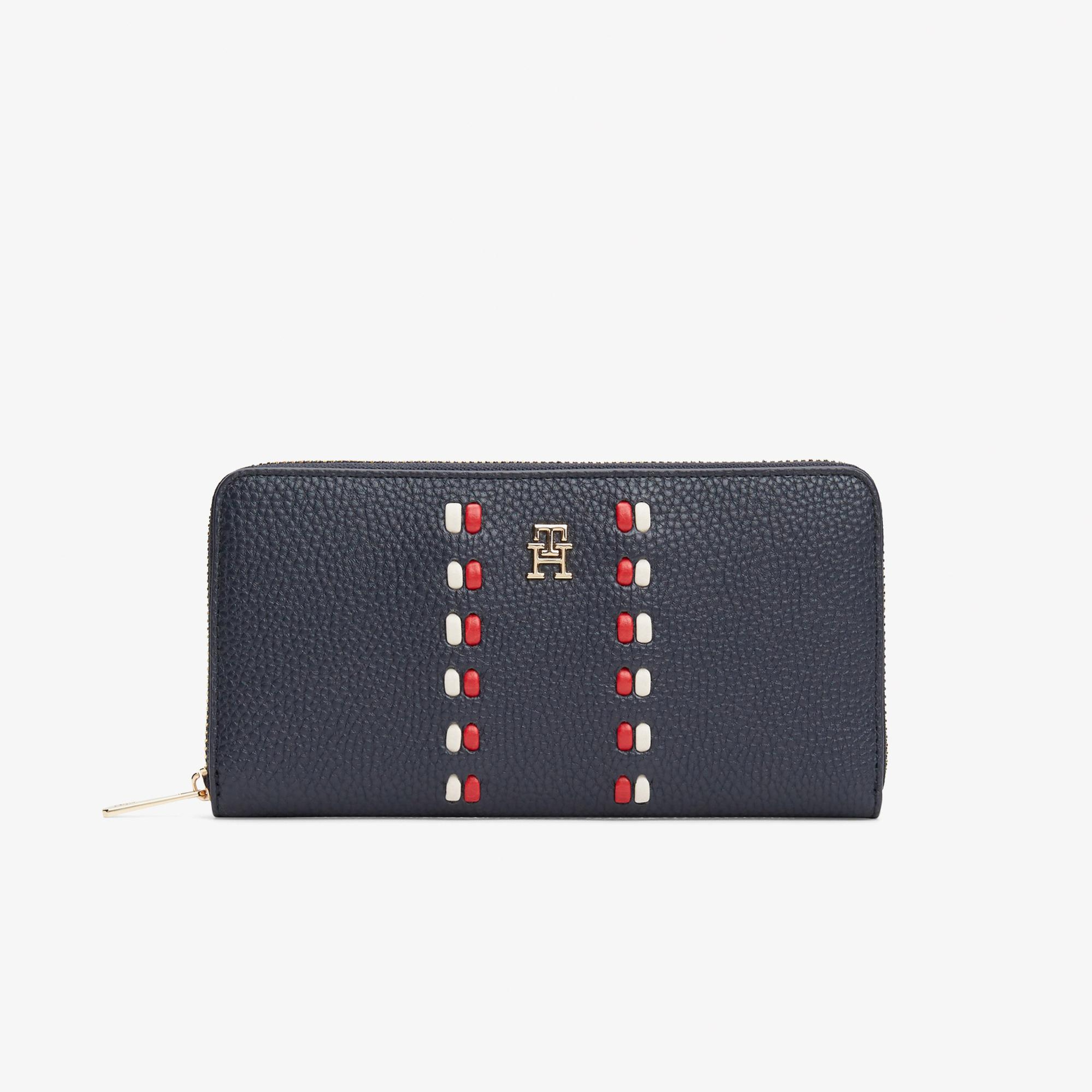 Tommy Hilfiger Icon Corp Kadın Lacivert Cüzdan