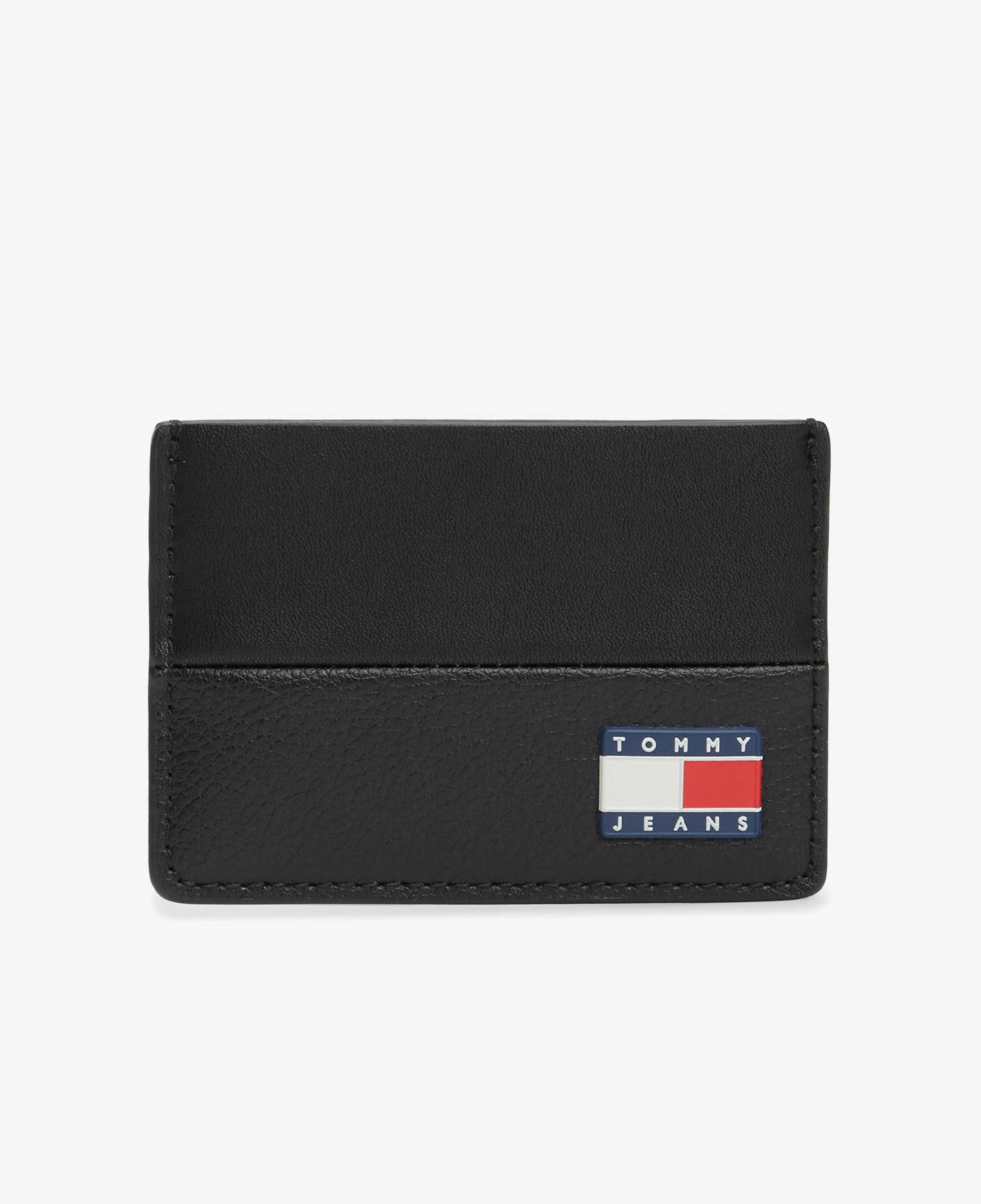 Tommy Hilfiger Heritage Leather Erkek Siyah Kartlık