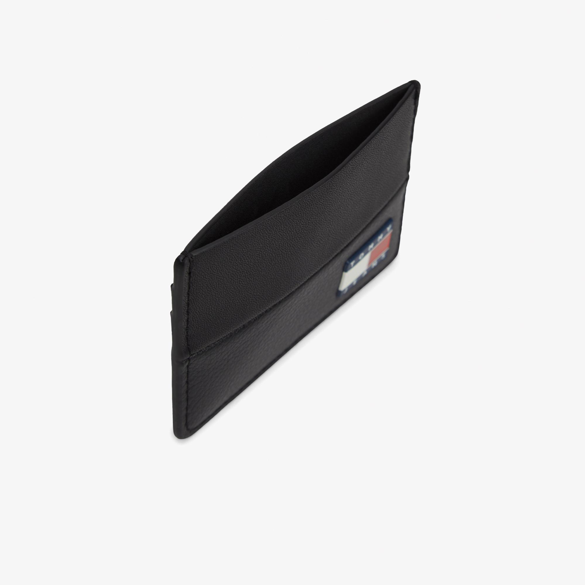 Tommy Hilfiger Heritage Leather Erkek Siyah Kartlık