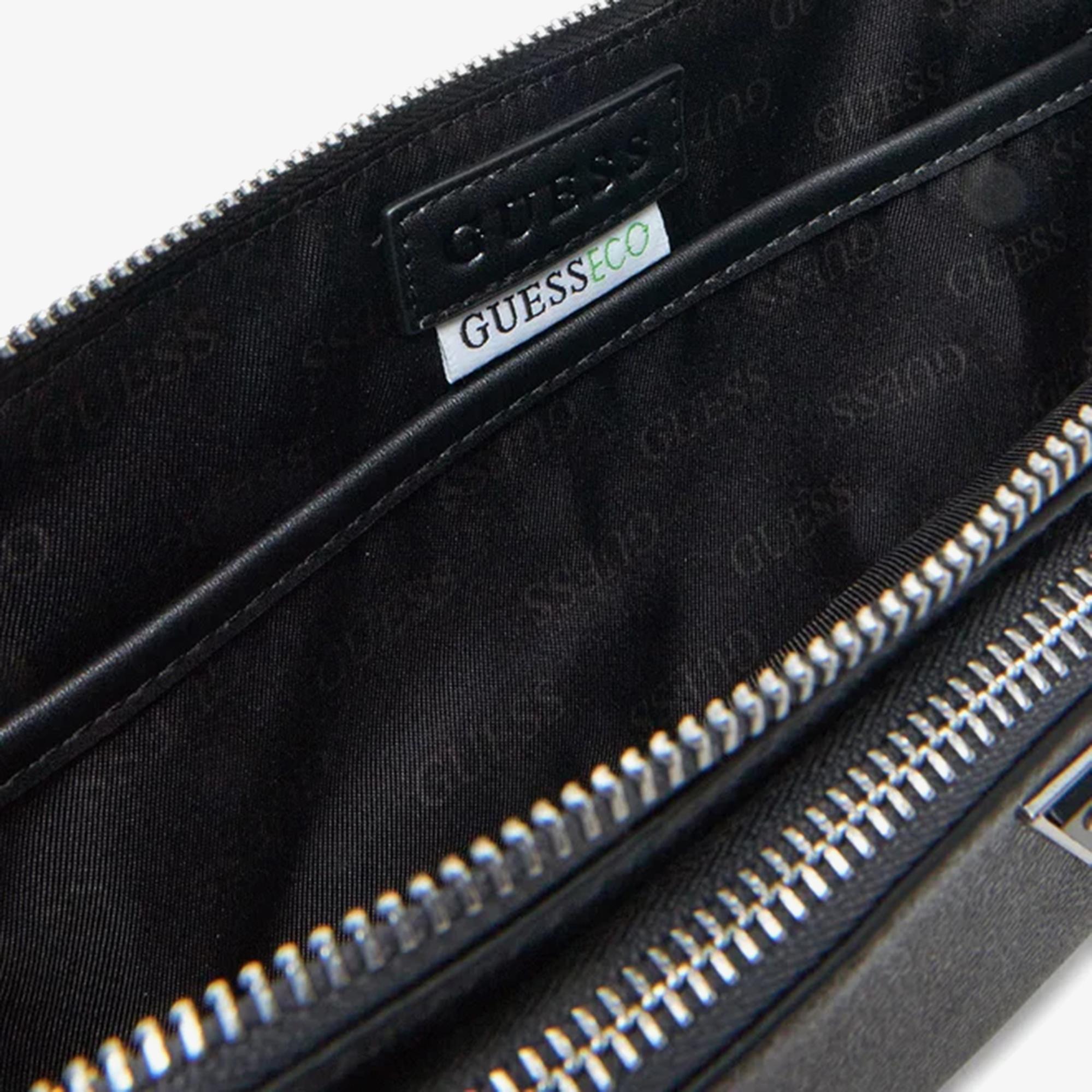 Guess Milano Compact Erkek Siyah Bel Çantası