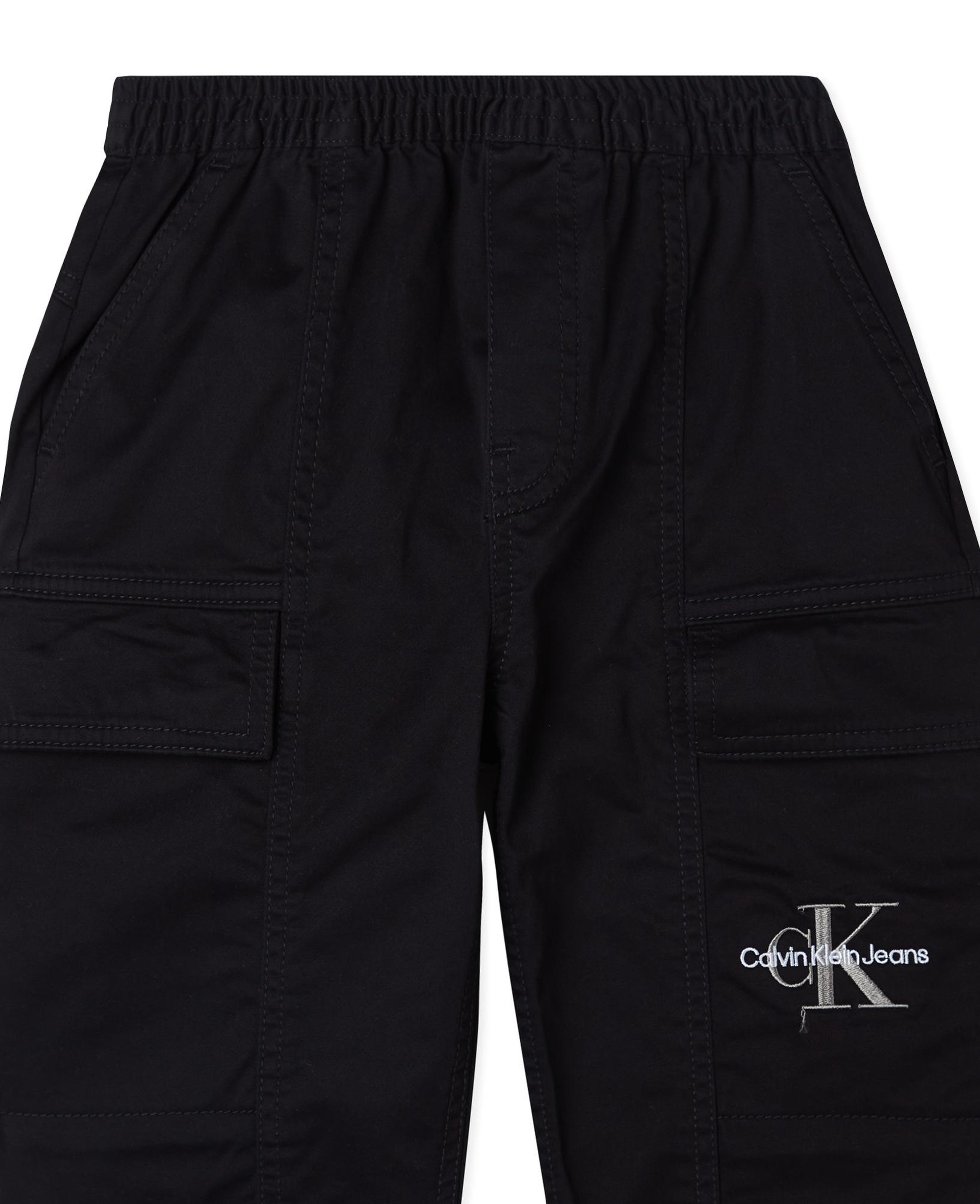Calvin Klein Essential Woven Cargo Çocuk Siyah Pantolon