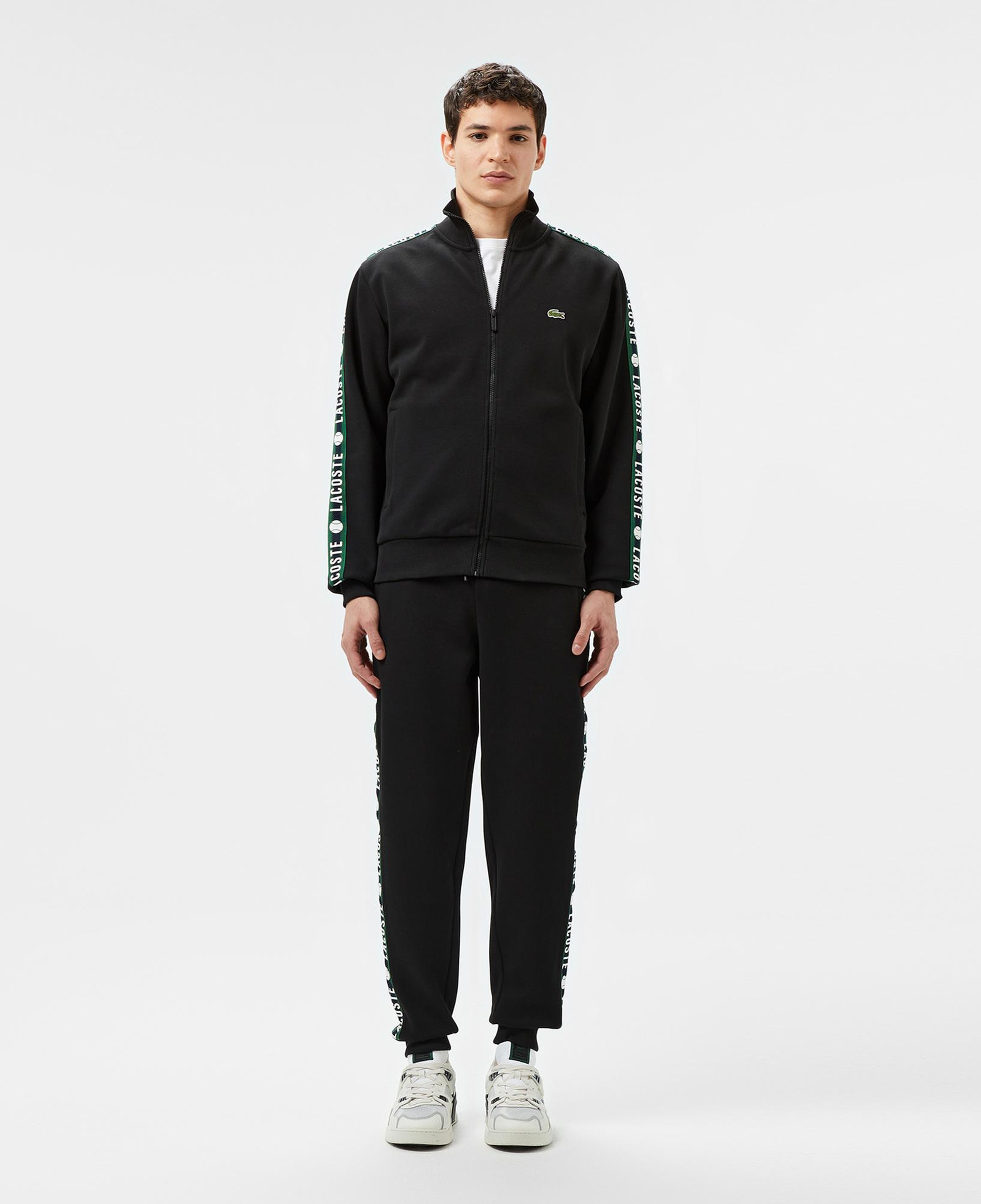 Lacoste Erkek Regular Fit Baskılı Siyah Eşofman Altı