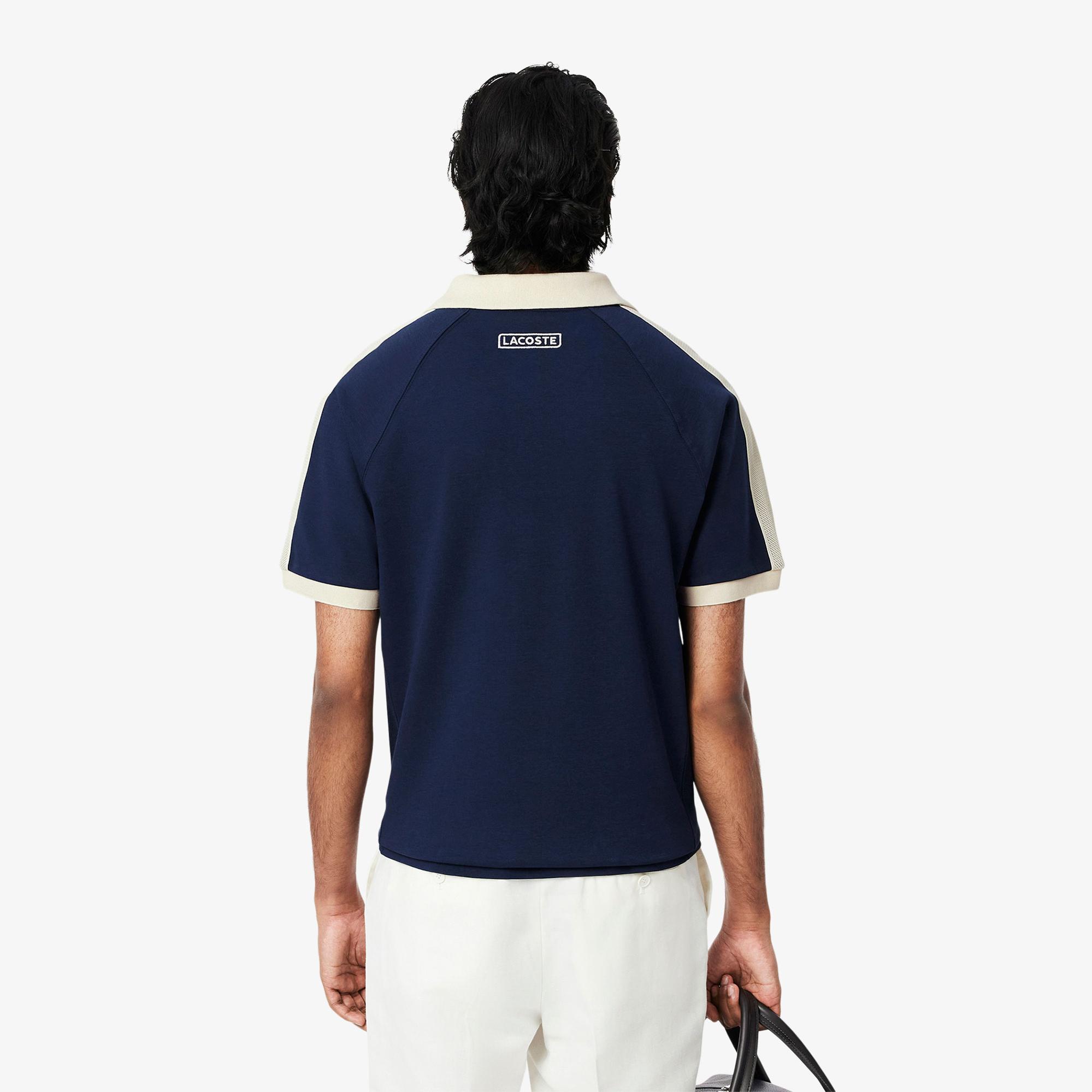 Lacoste Erkek Classic Fit Renk Bloklu Lacivert Polo