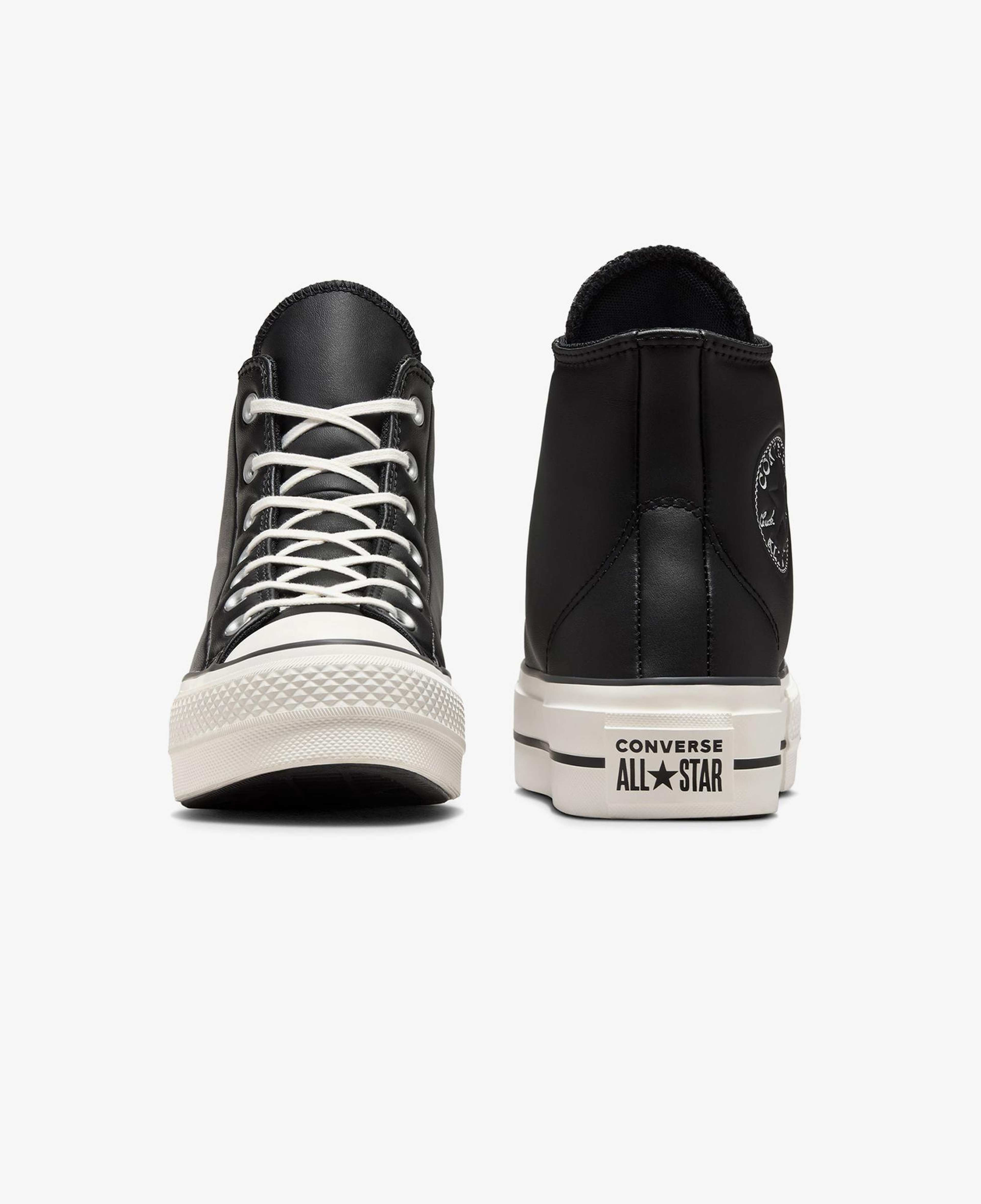 Converse Chuck Taylor All Star Lift Unisex Siyah Deri Platform Sneaker