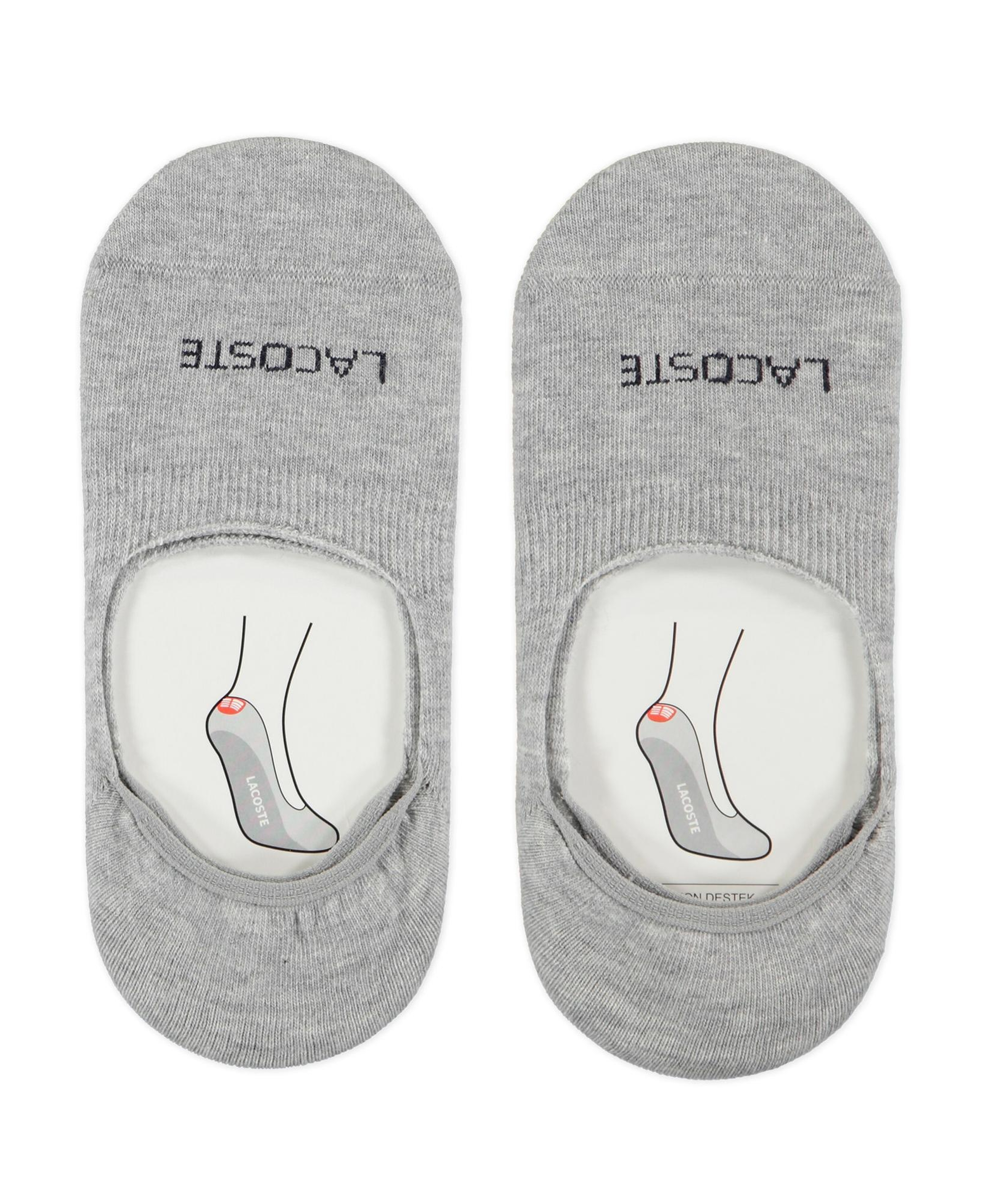 Unisex 2'li Gri Çorap