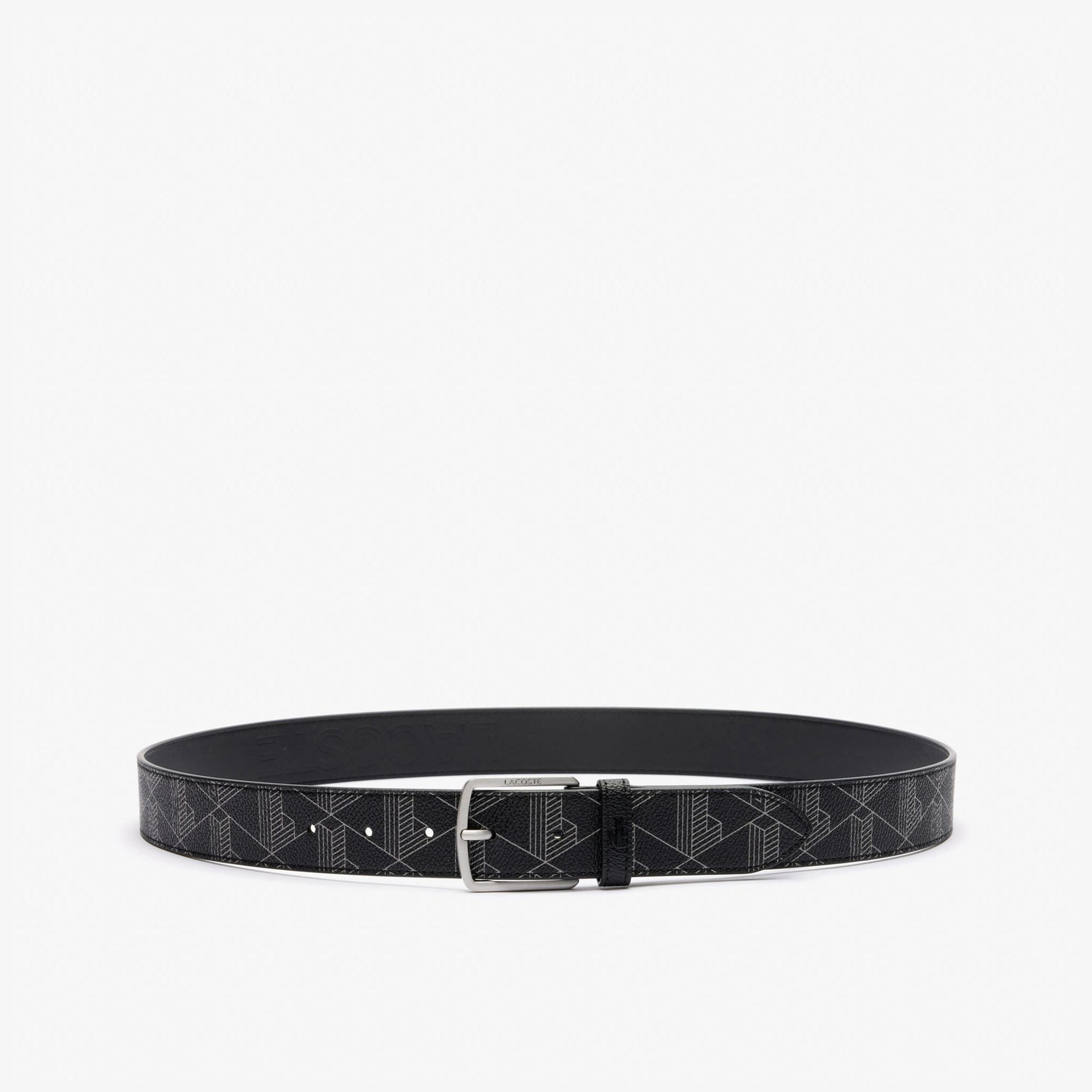 Lacoste The Blend Erkek Monogram Siyah Kemer