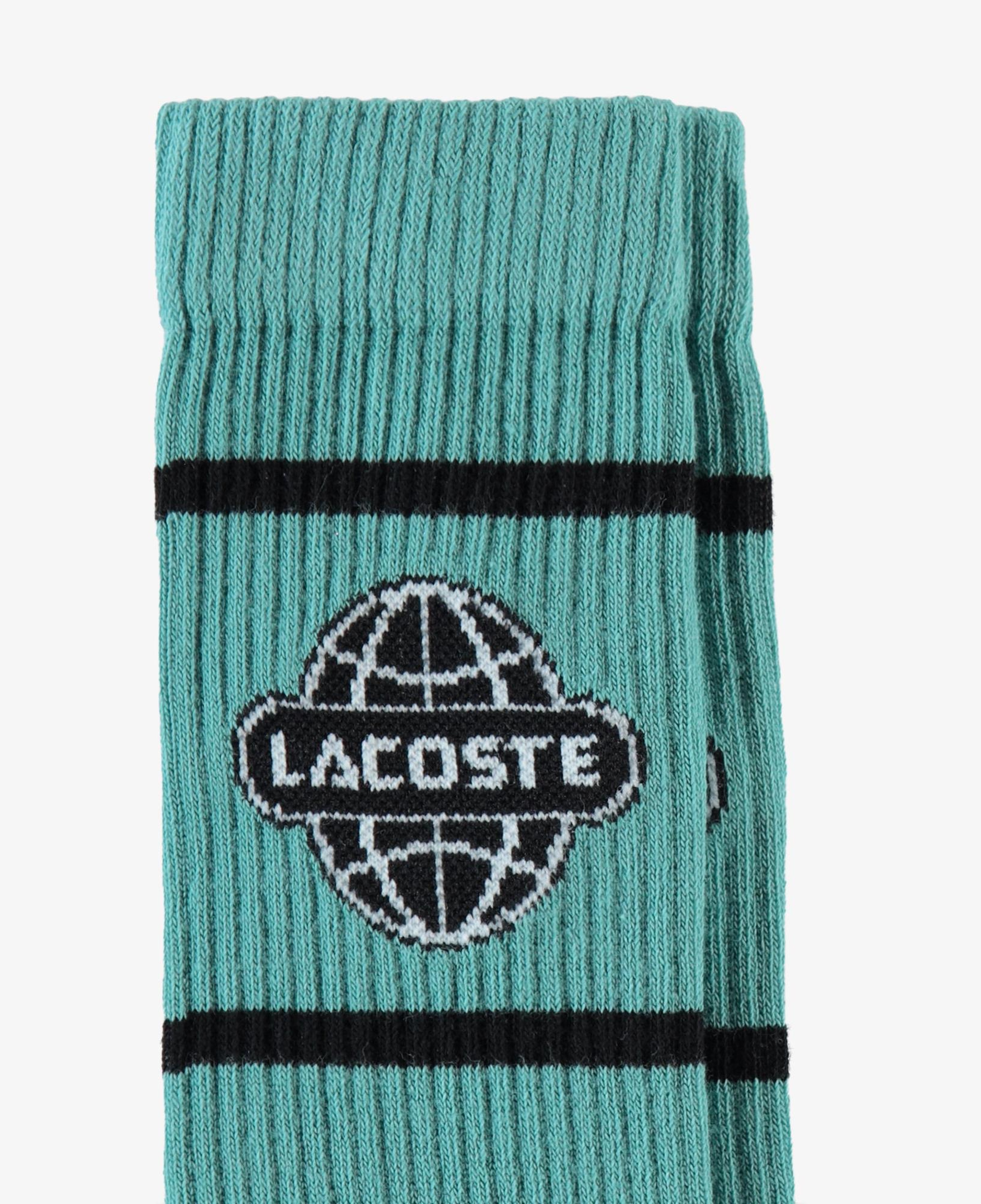 Lacoste Unisex Baskılı Açık Yeşil Çorap