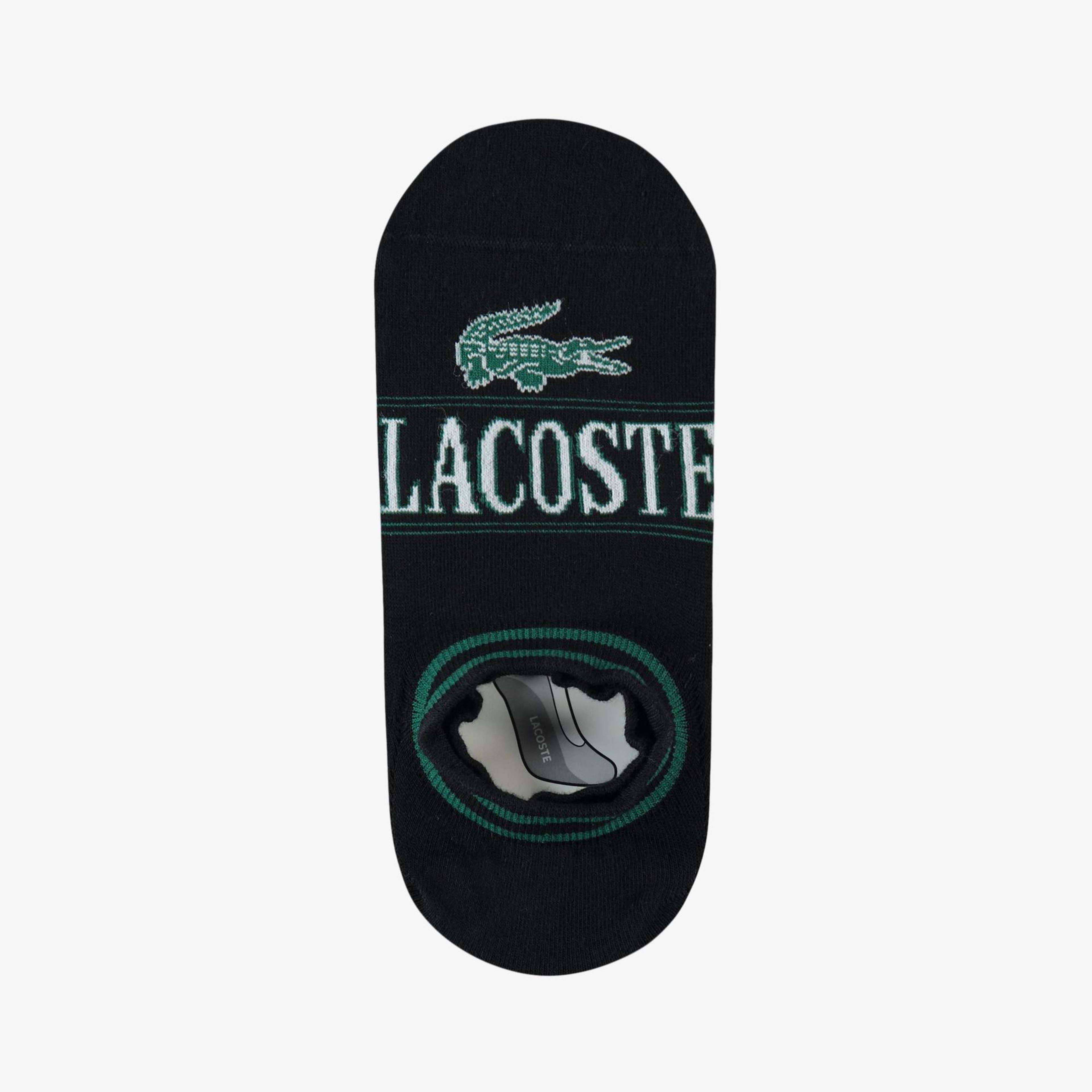Lacoste Erkek Baskılı Siyah Çorap