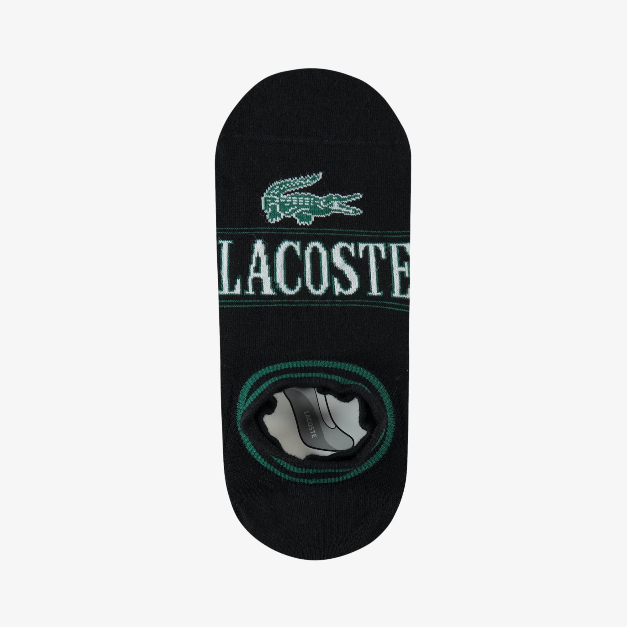 Lacoste Erkek Baskılı Siyah Çorap