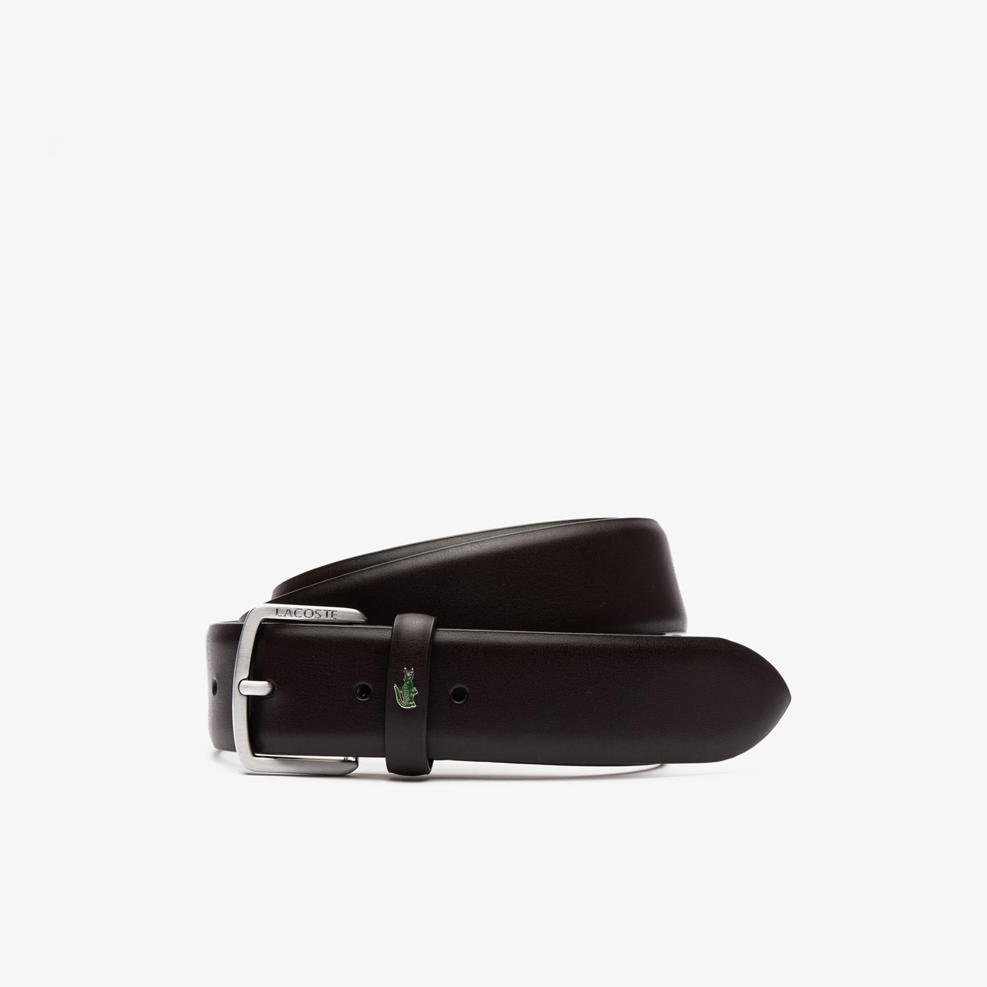 Lacoste Elegance Erkek Deri Kahverengi Kemer