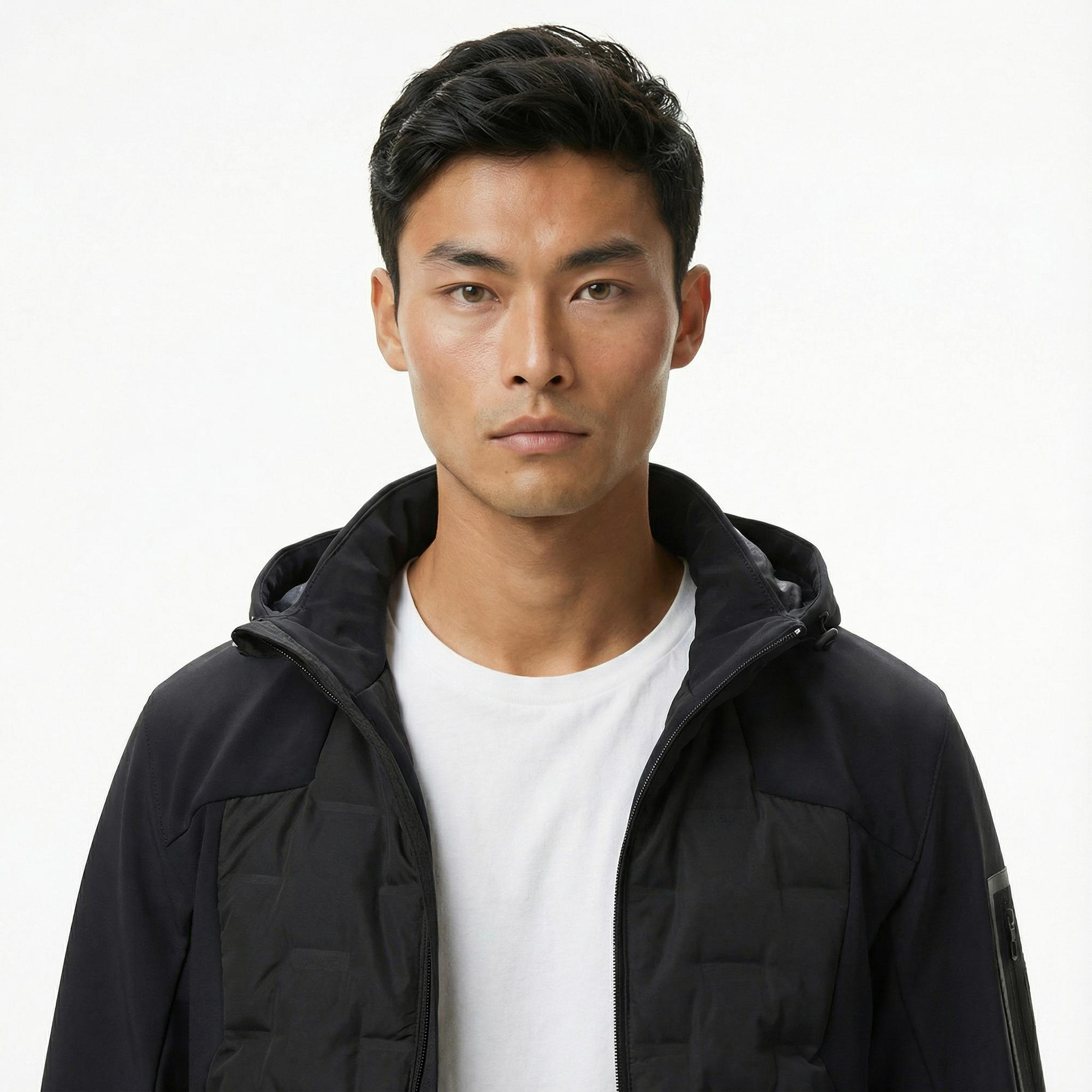 Boss Down Hybrid Erkek Siyah Ceket